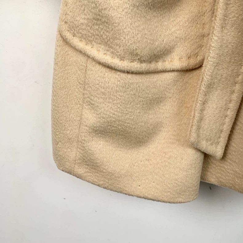 Max Mara Max Mara Brown Camel Fleece Lapel Belt Coat Size S / US 4 / IT 40 - 4 Thumbnail