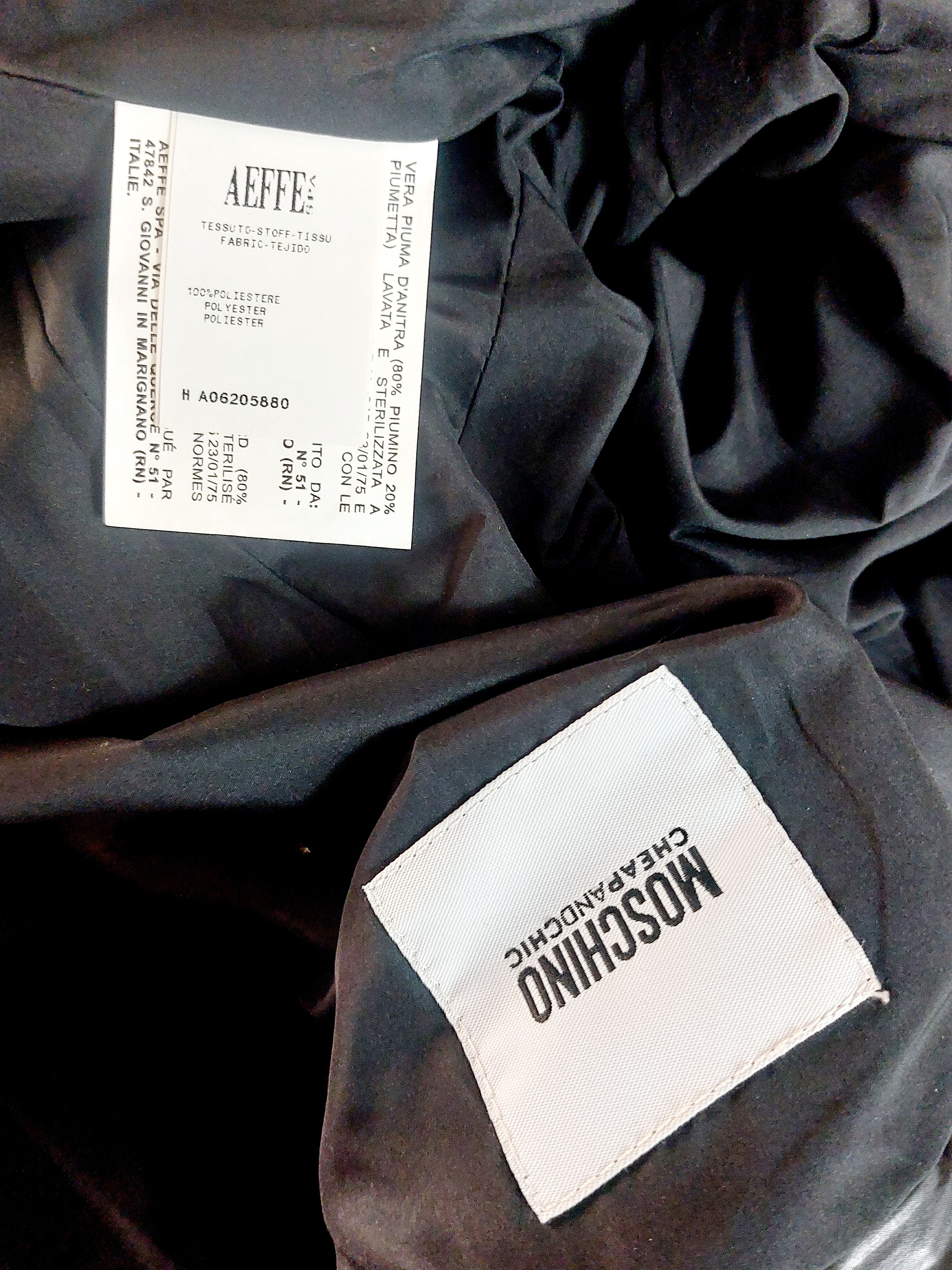 Moschino Moschino Rivet Studded Down Moto Jacket Coat Size M / US 6-8 / IT 42-44 - 16 Thumbnail