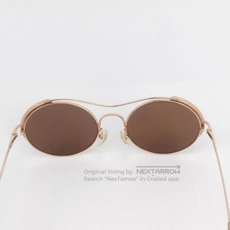 Prada Prada Round Logo Sunglasses with Side Logo. Size ONE SIZE - 7 Thumbnail