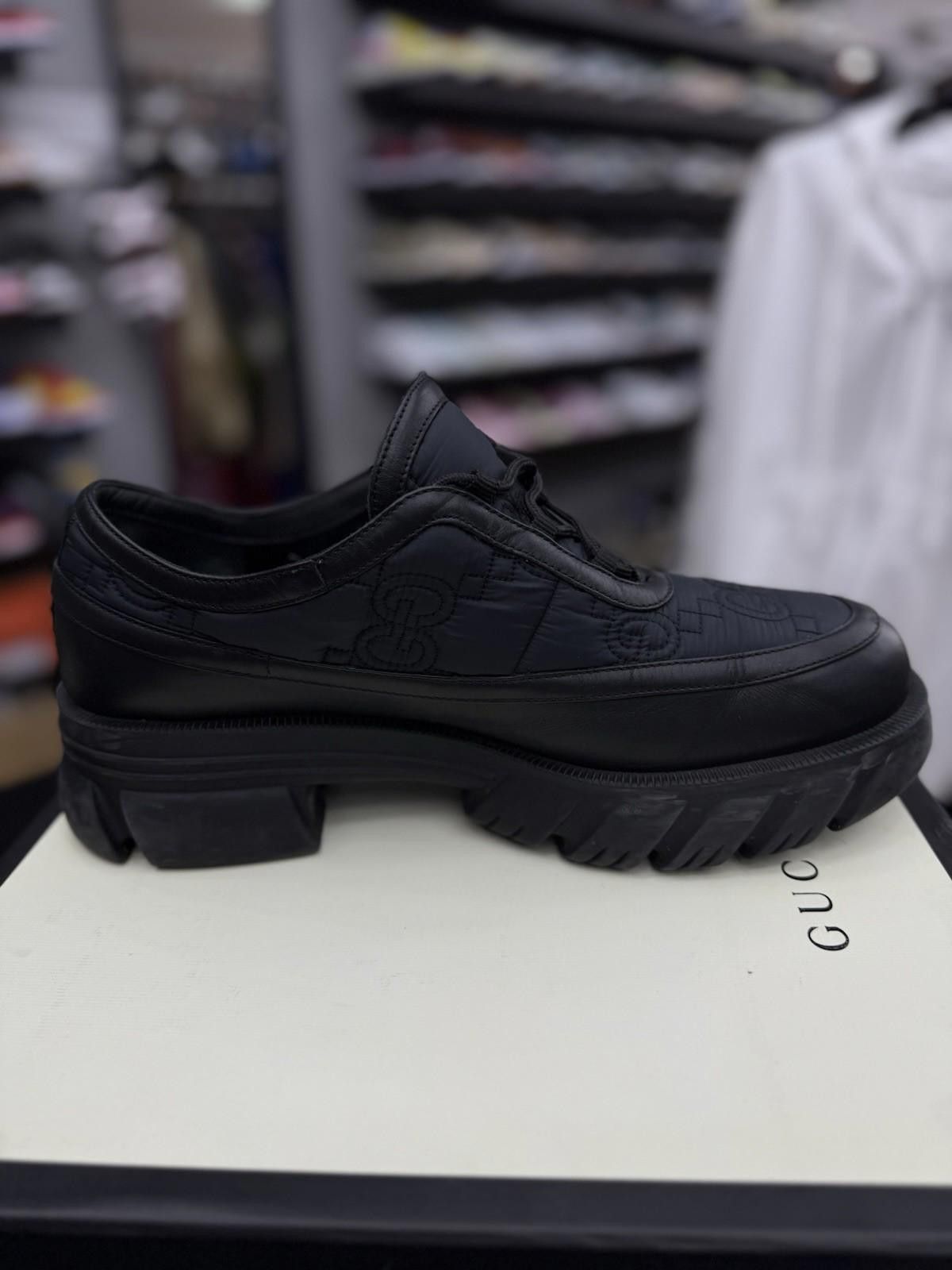 Gucci Gucci Nylon Monogram Calfskin Loafers Sneakers 10G/10.5US Size US 10.5 / EU 43-44 - 8 Thumbnail