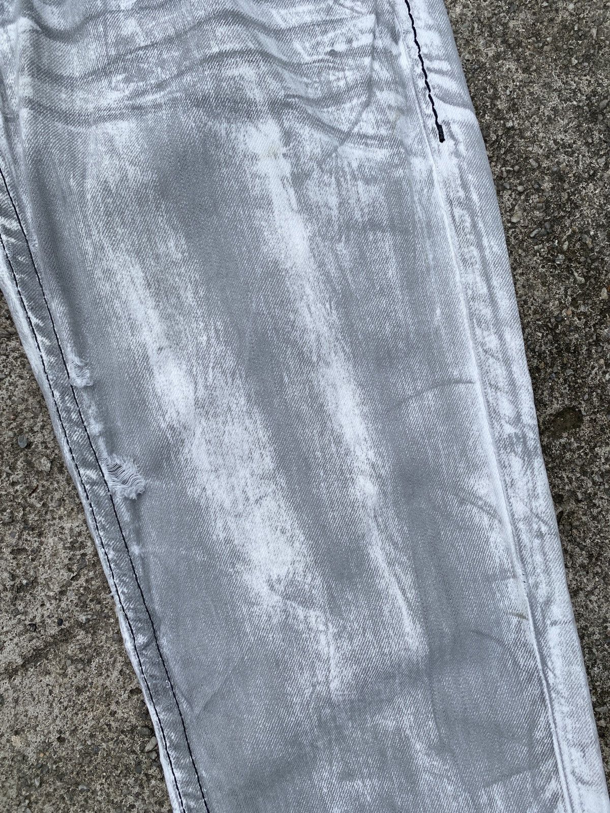 Japanese Brand × Tornado Mart 1990s - Tough Jeansmith Distressed Claws Mark Design Jeans Size US 32 / EU 48 - 7 Thumbnail