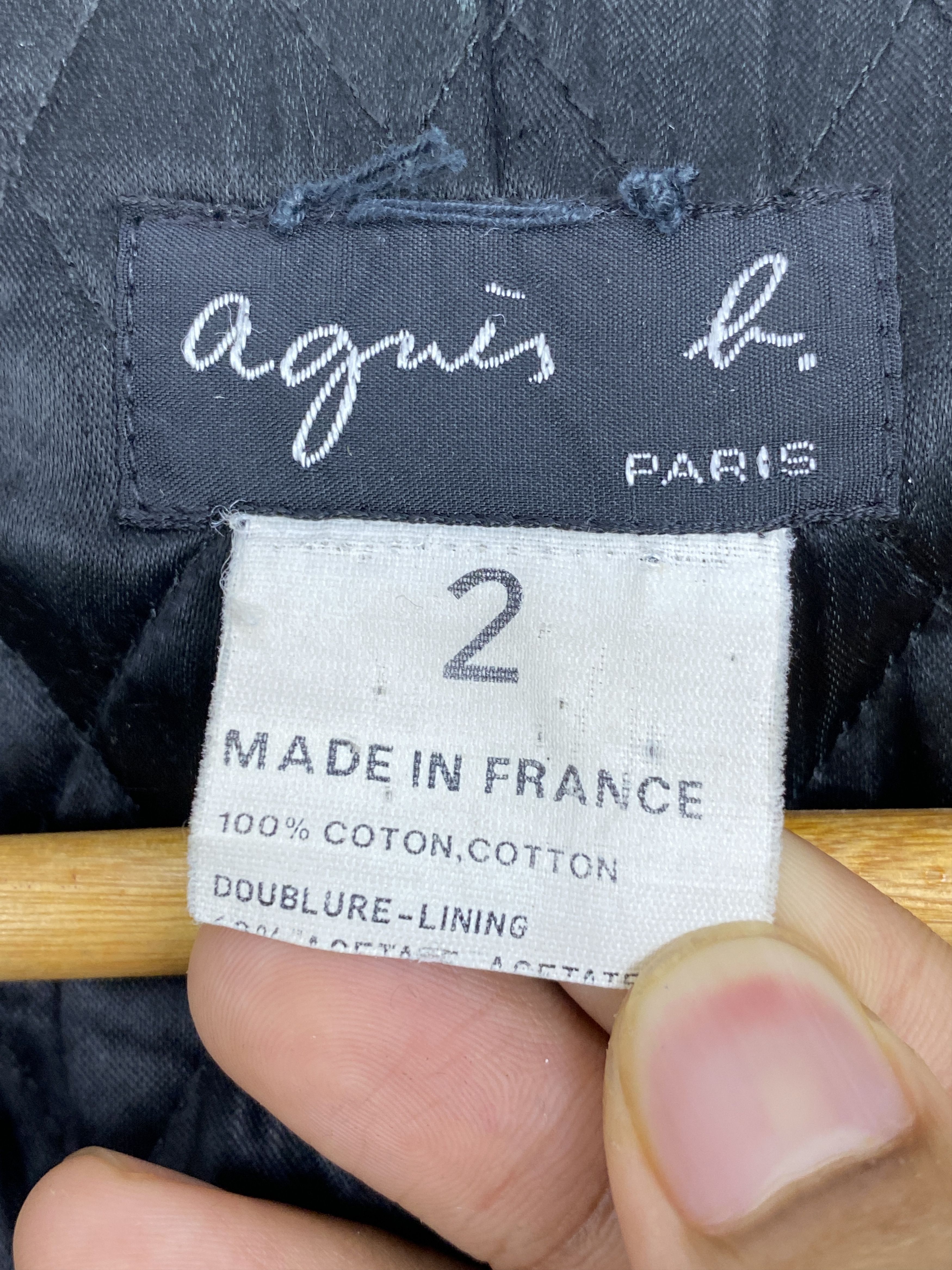 agnes b. Agnes B Paris Long Coat Black Made in France MJ0106Z Size US M / EU 48-50 / 2 - 6 Thumbnail