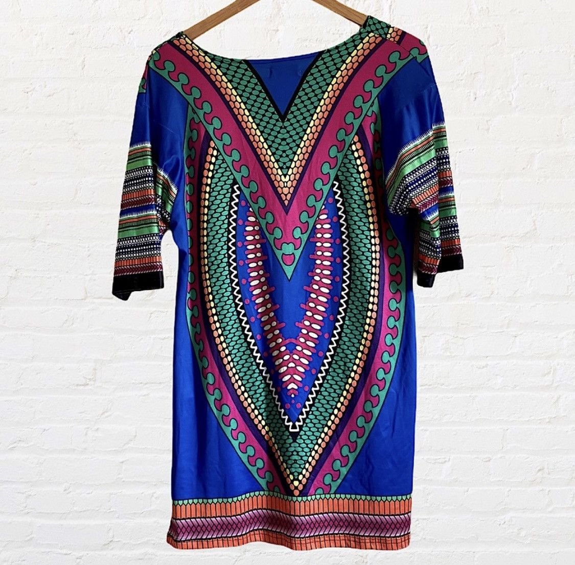 Other FUTURINO BOHO STYLE MINI DRESS WITH FRONT POCKETS Size L / US 10 / IT 46 - 8 Thumbnail