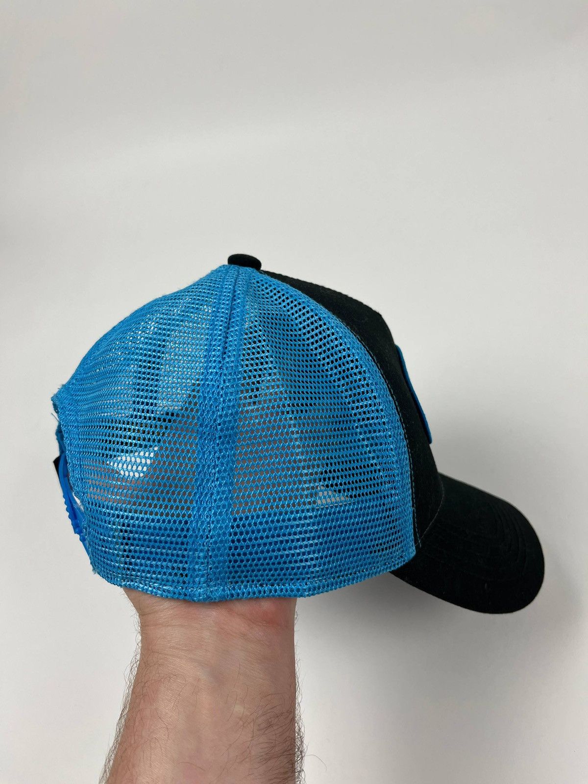 Von Dutch Vintage Von Dutch Trucker Cap Black Blue Mesh Y2K Streetwear Size ONE SIZE - 4 Thumbnail
