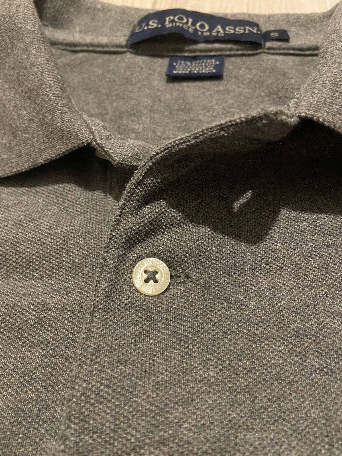Ralph Lauren U.S. Polo Assn. basic gray polo tee Size US S / EU 44-46 / 1 - 3 Thumbnail