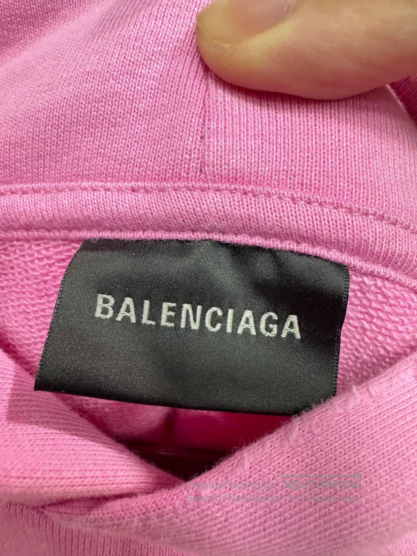 Balenciaga balenciaga pink splash logo hoodie. Size S / US 4 / IT 40 - 3 Thumbnail