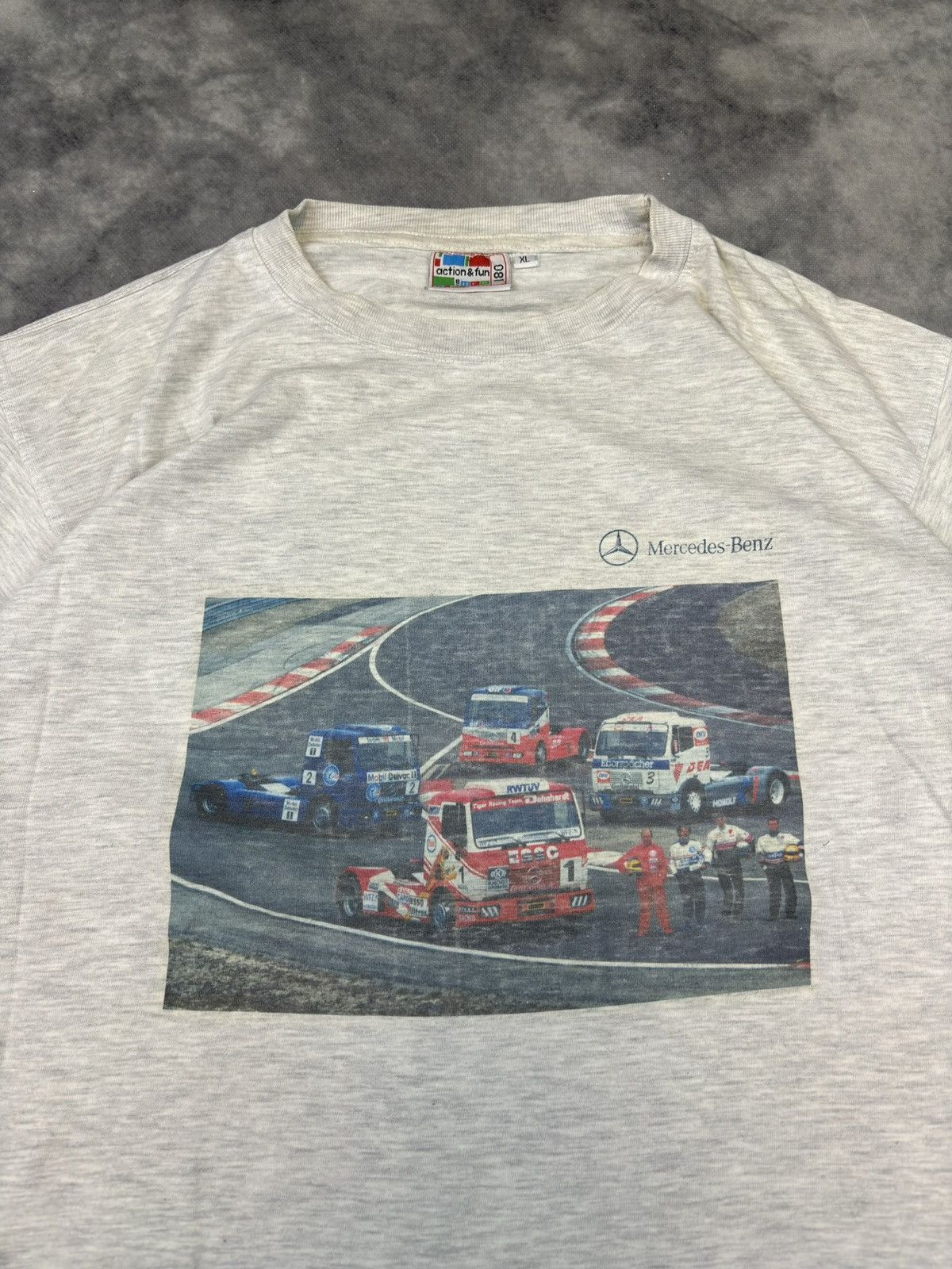 Mercedes-Benz × Vintage Vintage Mercedes Bens Grand Prix 90s 1996 Tee T-shirts 90s Size US XL / EU 56 / 4 - 2 Thumbnail