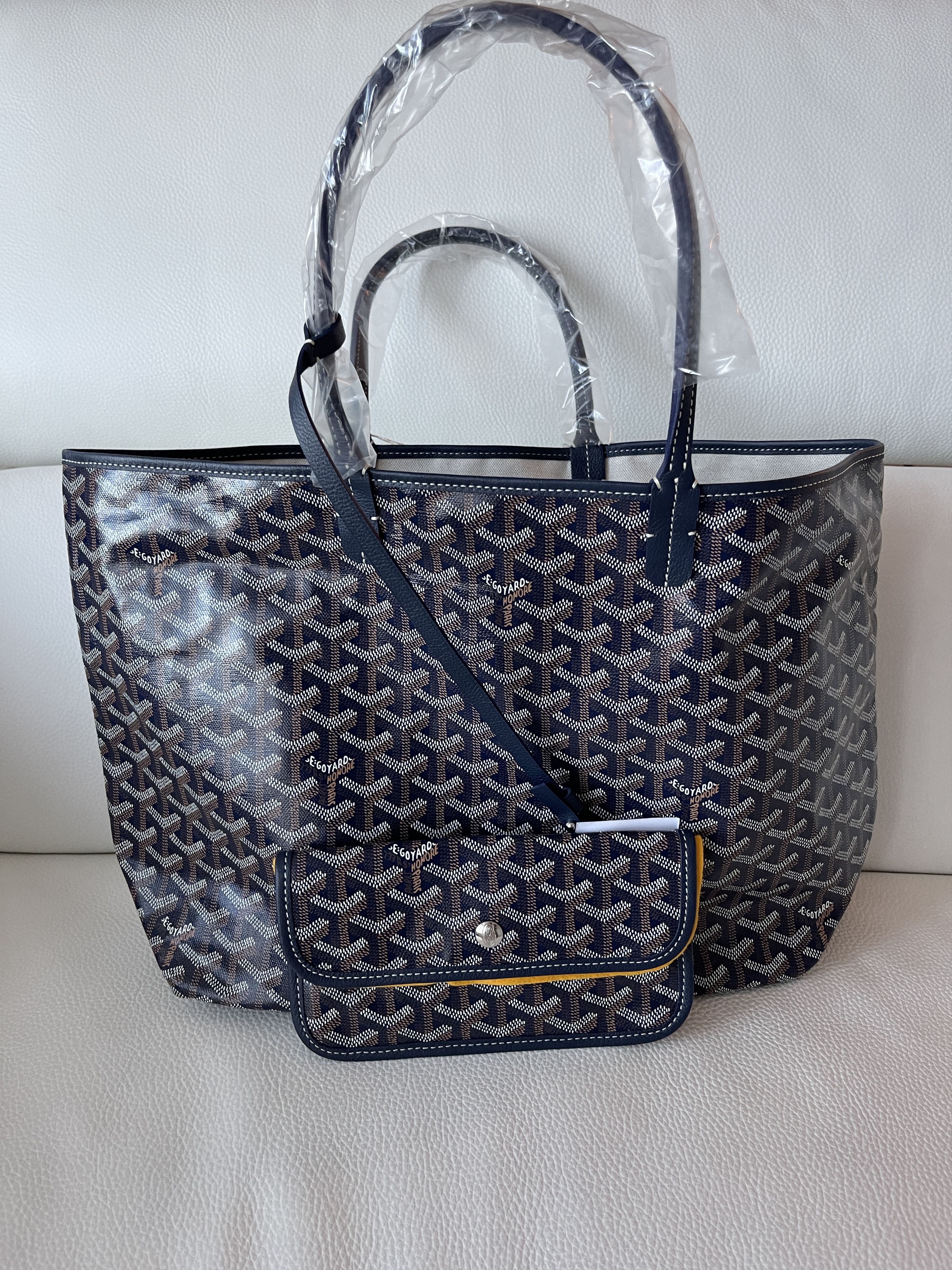 Goyard 2023 Goyard Saint Louis PM Tote - Navy Blue - | Grailed