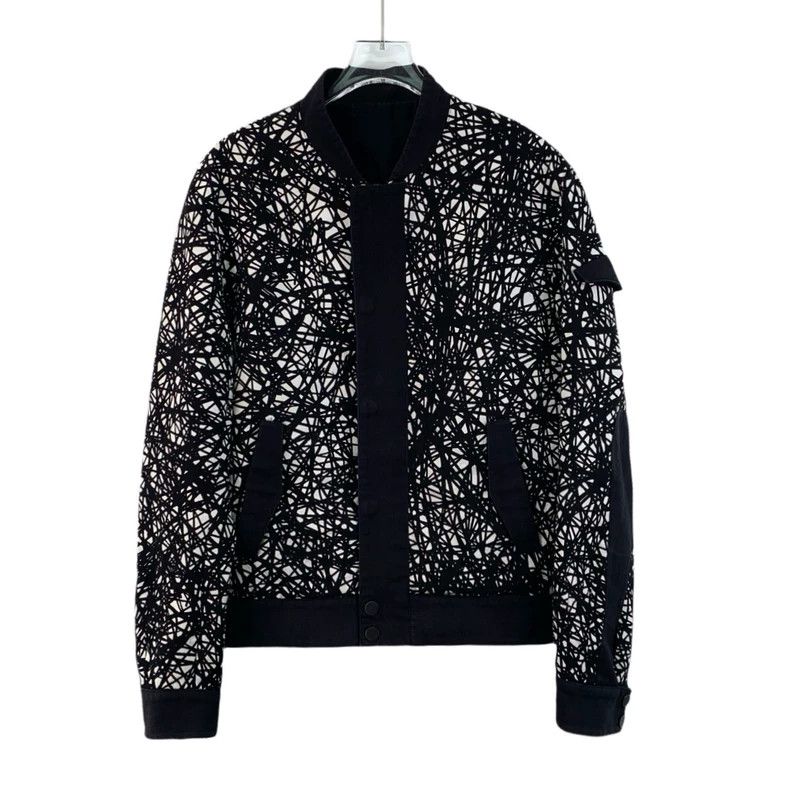 Balenciaga Balenciaga size 46 Black Line Graffiti Print Cotton Long S Size US S / EU 44-46 / 1 - 1 Thumbnail