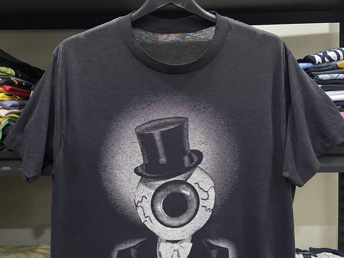 Band Tees × Vintage Vintage 80s The Residents Eyeball Art Rock Band TShirt Size US XL / EU 56 / 4 - 2 Thumbnail