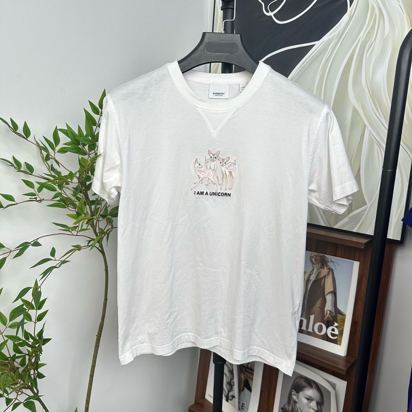 Burberry Burberry Casual Embroidered T-Shirt XXS Women Size XXS / US 00 / IT 34 - 1 Thumbnail