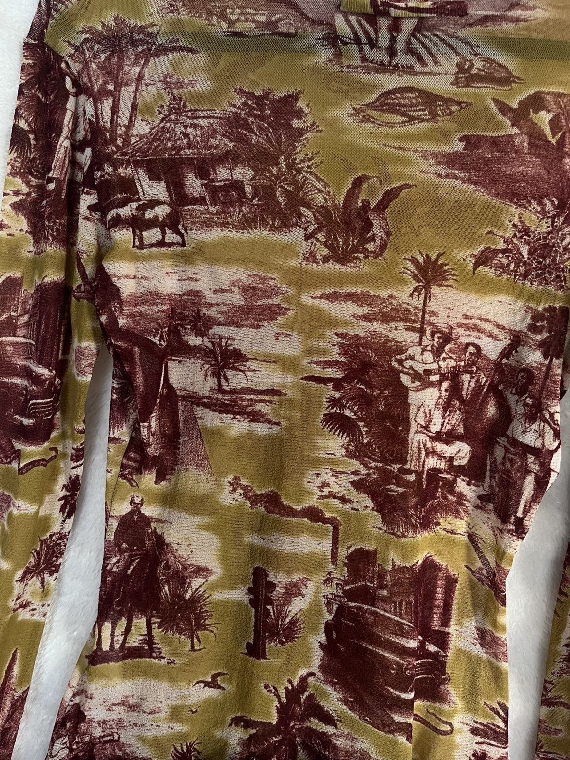 Jean Paul Gaultier jean paul gaultier cuban print mesh Size L / US 10 / IT 46 - 7 Thumbnail