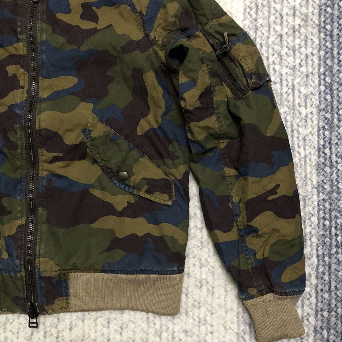 Japanese Brand × Johnbull Rare John Bull Camouflage Army Bomber Jacket Size US S / EU 44-46 / 1 - 5 Thumbnail