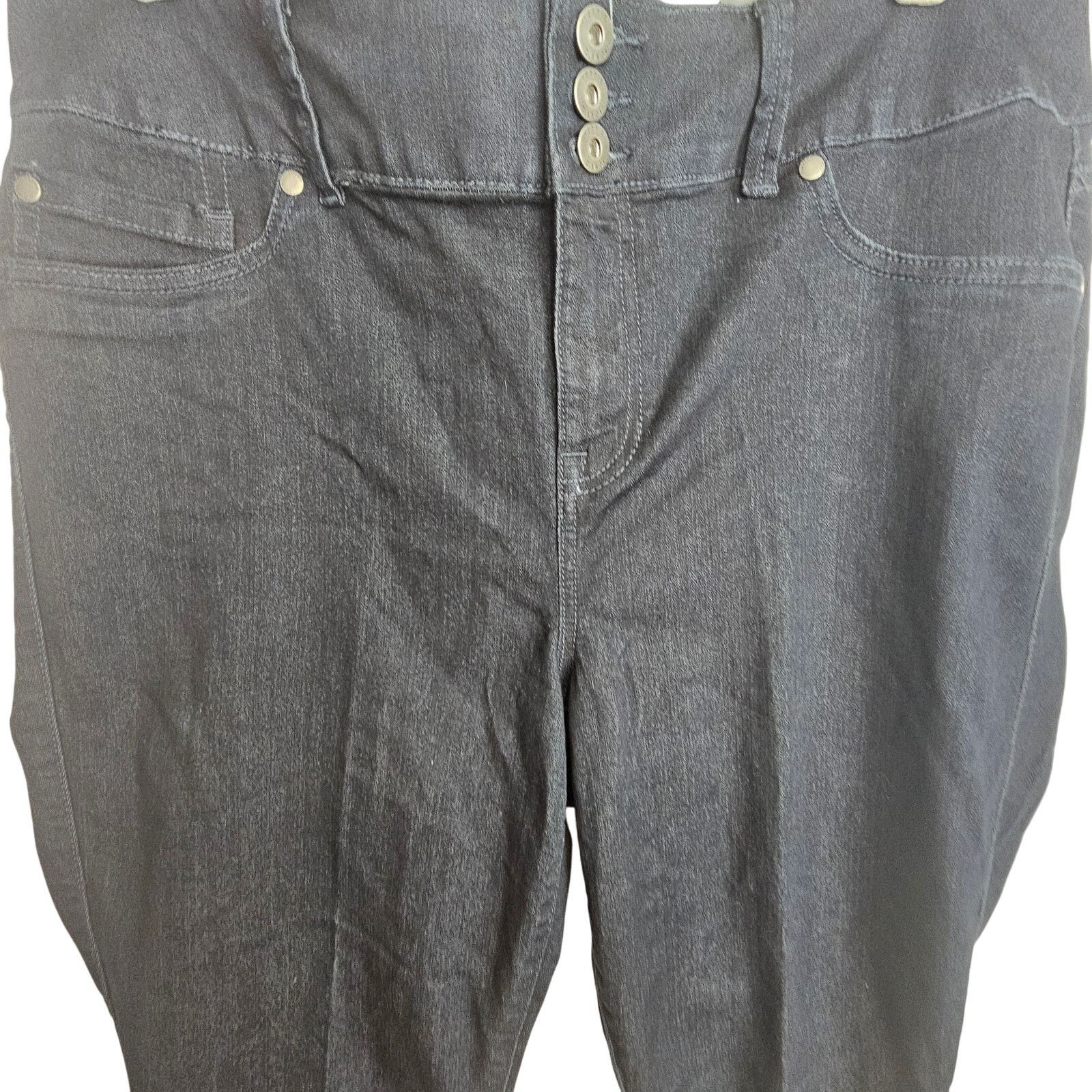 Torrid Torrid Womens Super Stretch Jeggings Sz18R Black Rinse Super Size 40" / US 18 - 2 Thumbnail