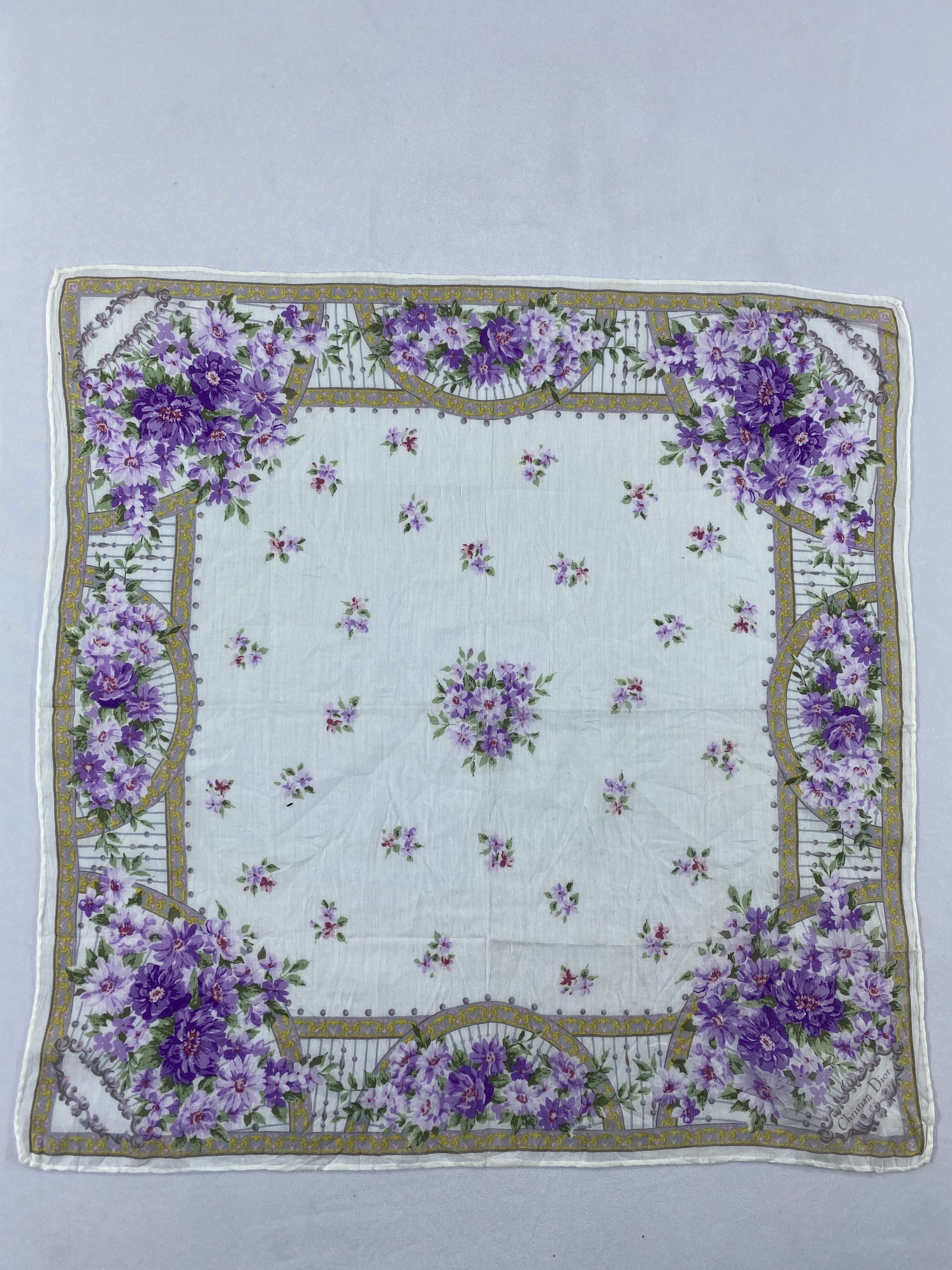 Vintage Christian Dior Handkerchief / Bandana / Neckerchief Size ONE SIZE - 3 Thumbnail