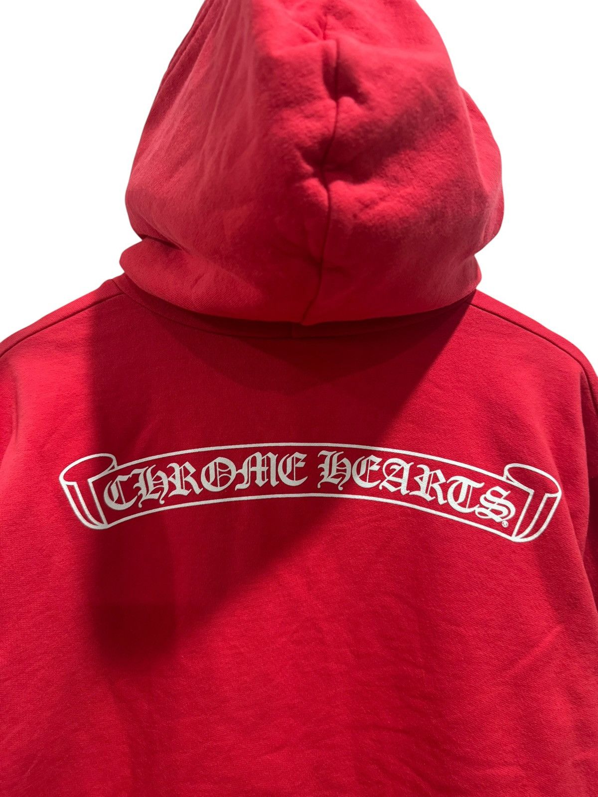 Chrome Hearts Chrome Hearts Online Exclusive Scroll Logo Hoodie Red Size US S / EU 44-46 / 1 - 9 Thumbnail