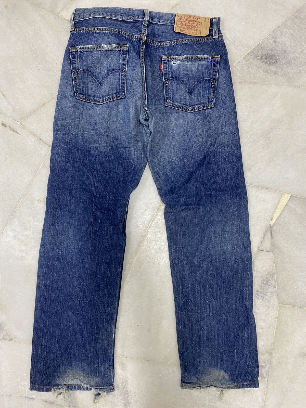 Levi's Size 30x29 Vintage Levis Distressed Jeans Faded Pants Denim Size US 30 / EU 46 - 13 Thumbnail