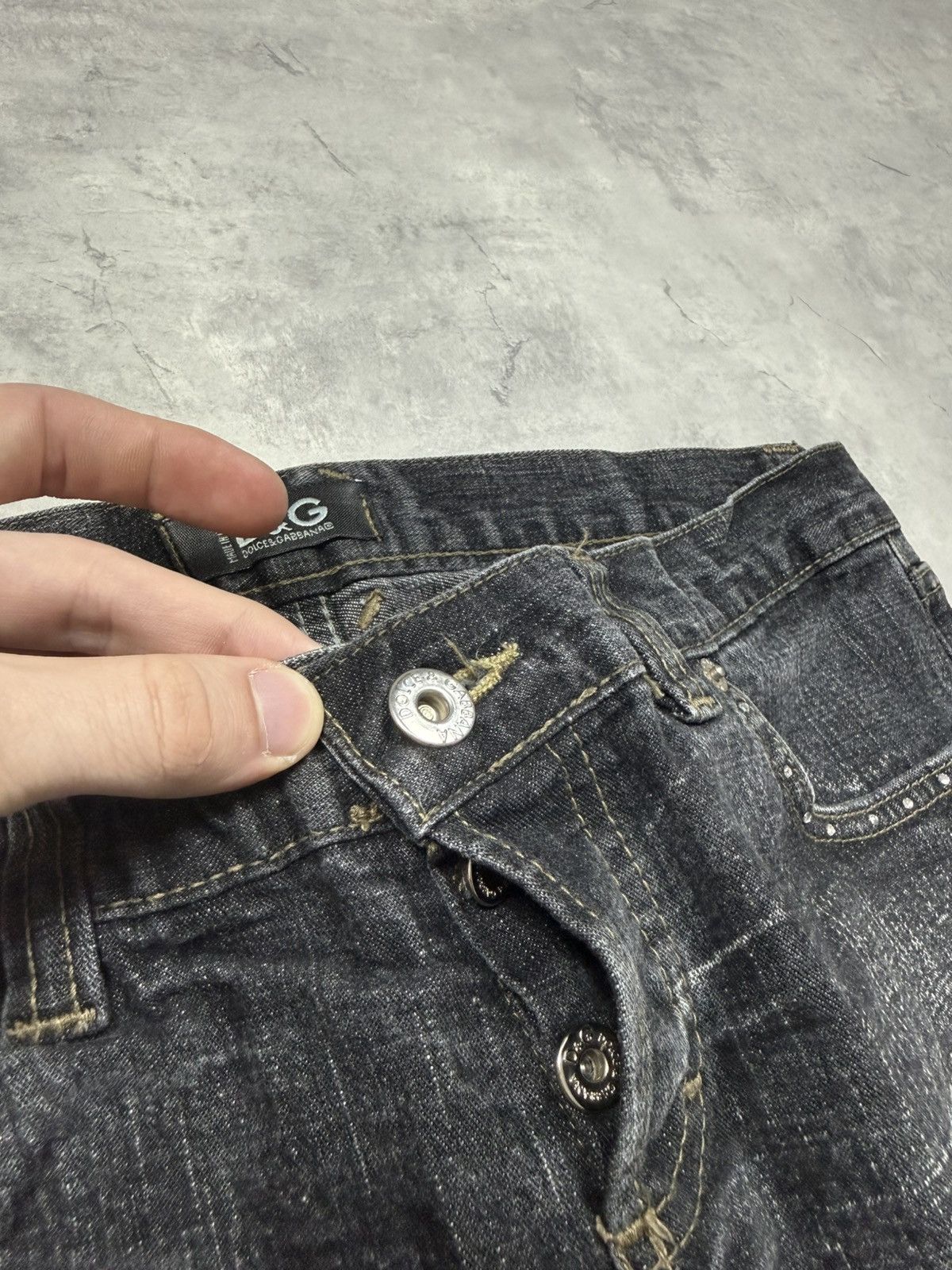 Dolce & Gabbana Dolce Gabbana Big Logo Vintage Jeans Size 32" / US 10 / IT 46 - 6 Thumbnail