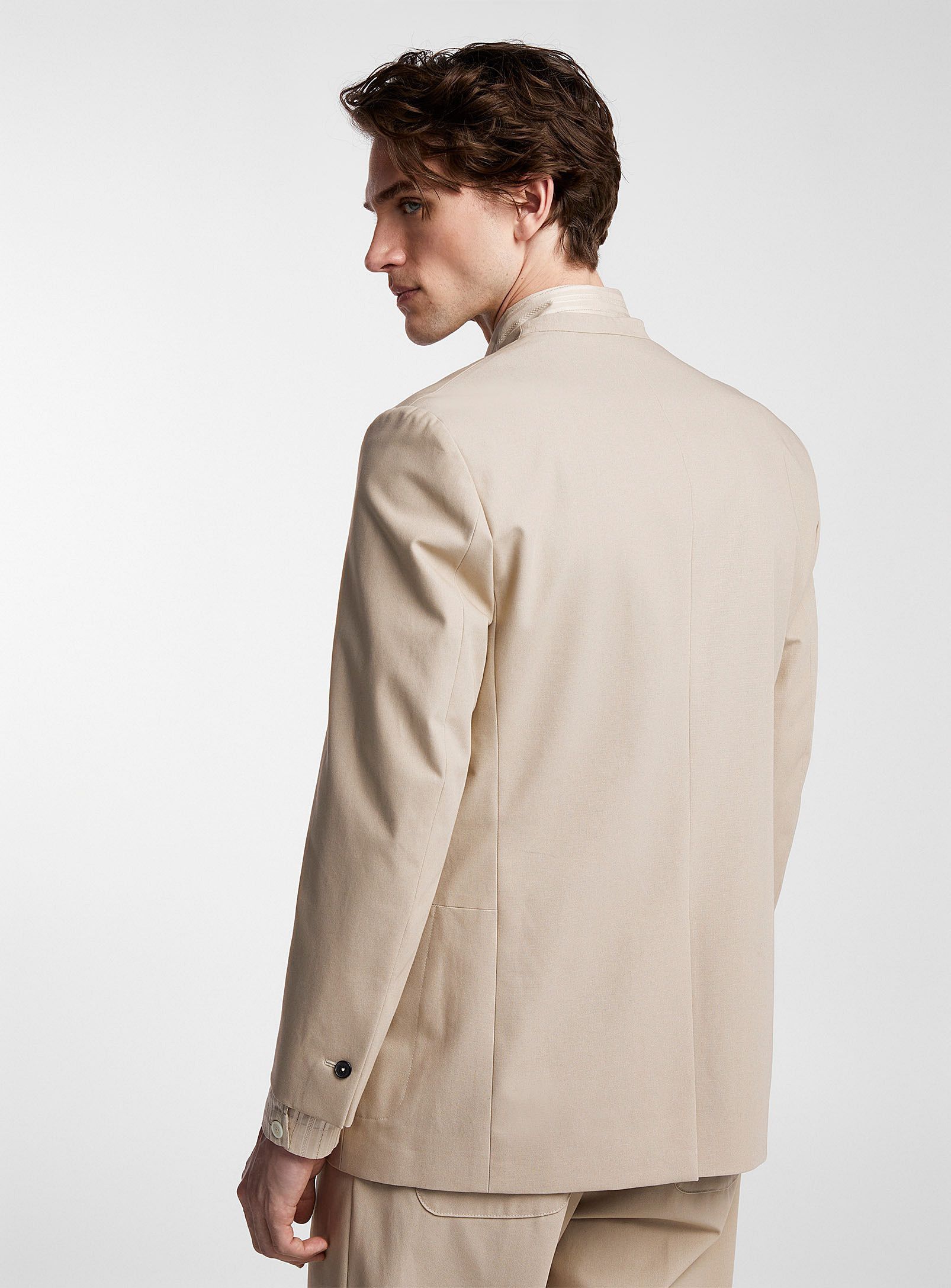 Other BNWT SS24 ECOLE DE PENSEE NO COLLAR JACKET 48 Size US M / EU 48-50 / 2 - 11 Thumbnail