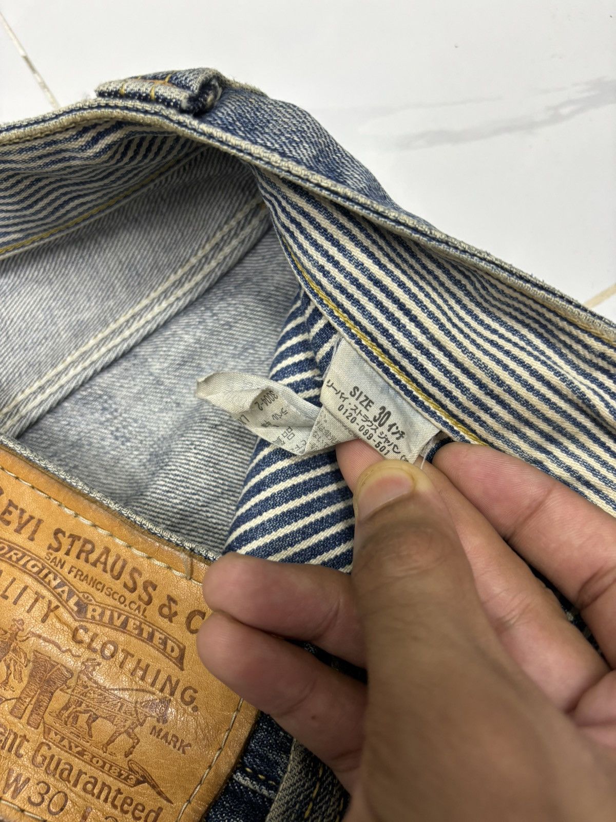 Kapital RARE VINTAGE LEVIS 503 RETRO BAGGY JEANS DISTRESS DENIM Size US 30 / EU 46 - 13 Thumbnail