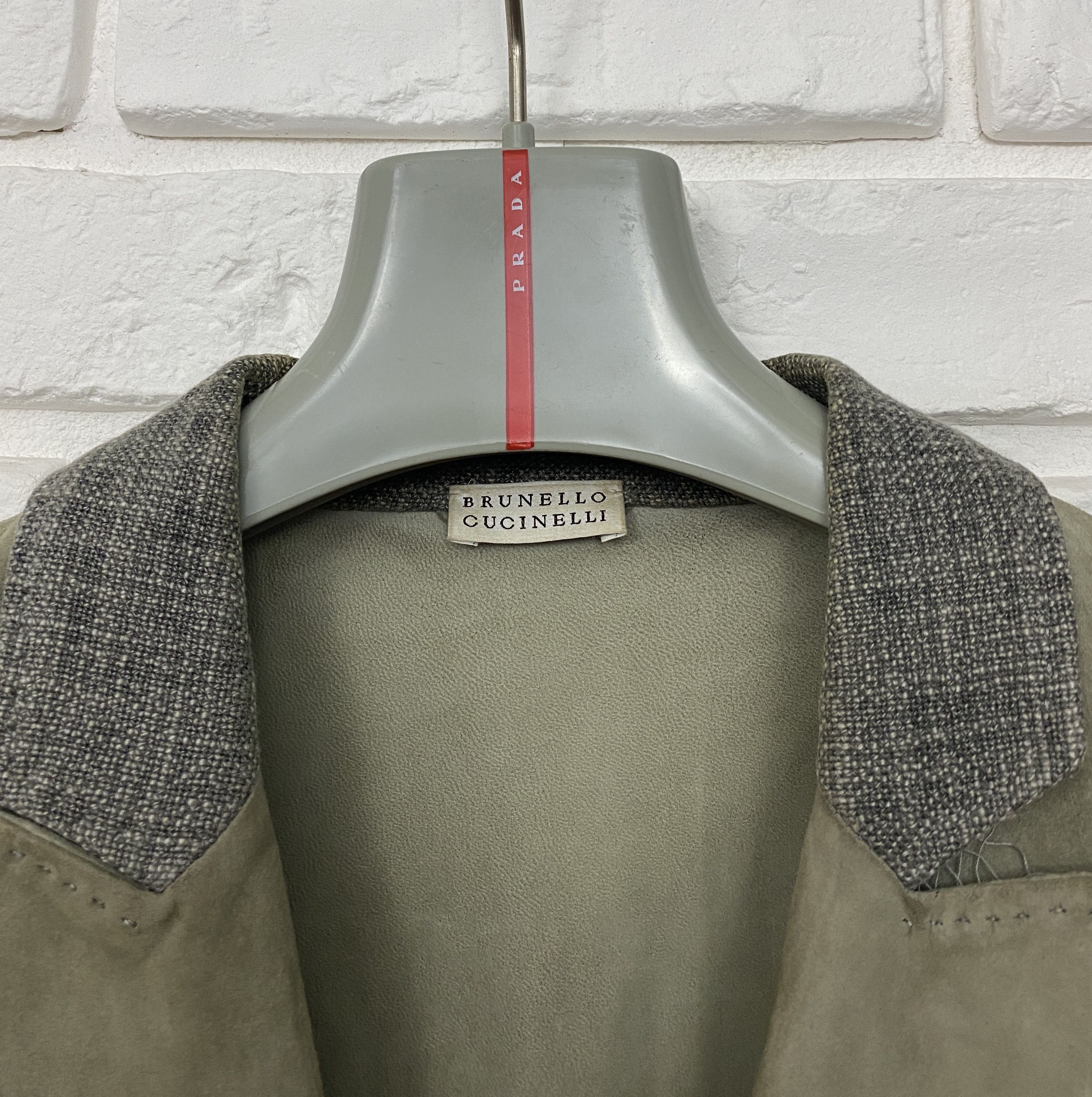 Brunello Cucinelli Brunello Cucinelli Suede Leather Short Sleeve Jacket Vest 44 Size M / US 6-8 / IT 42-44 - 4 Thumbnail