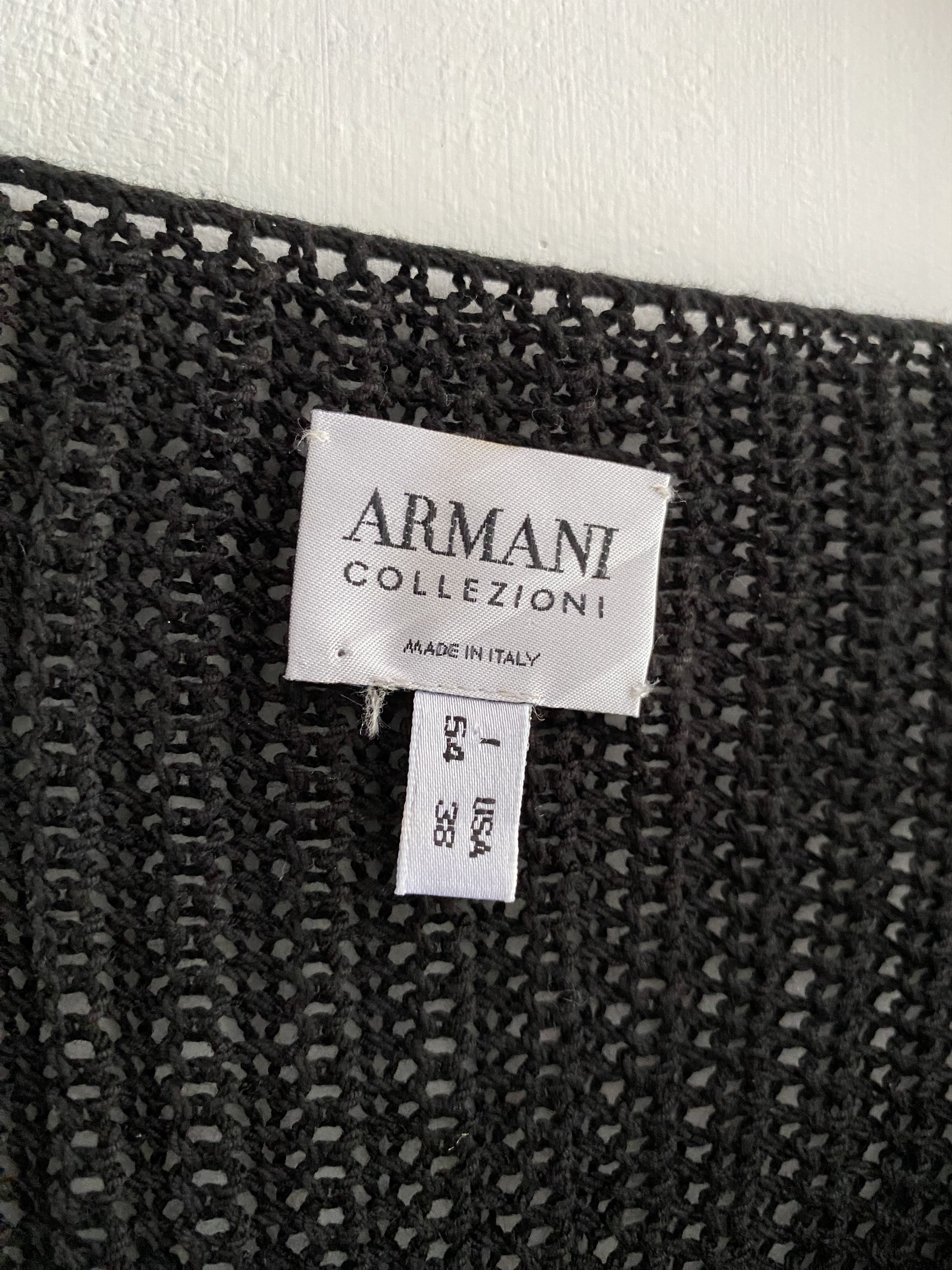 If Six Was Nine × Japanese Brand × Le Grande Bleu (L.G.B.) Vintage armani collezioni fishnet Size US L / EU 52-54 / 3 - 7 Thumbnail