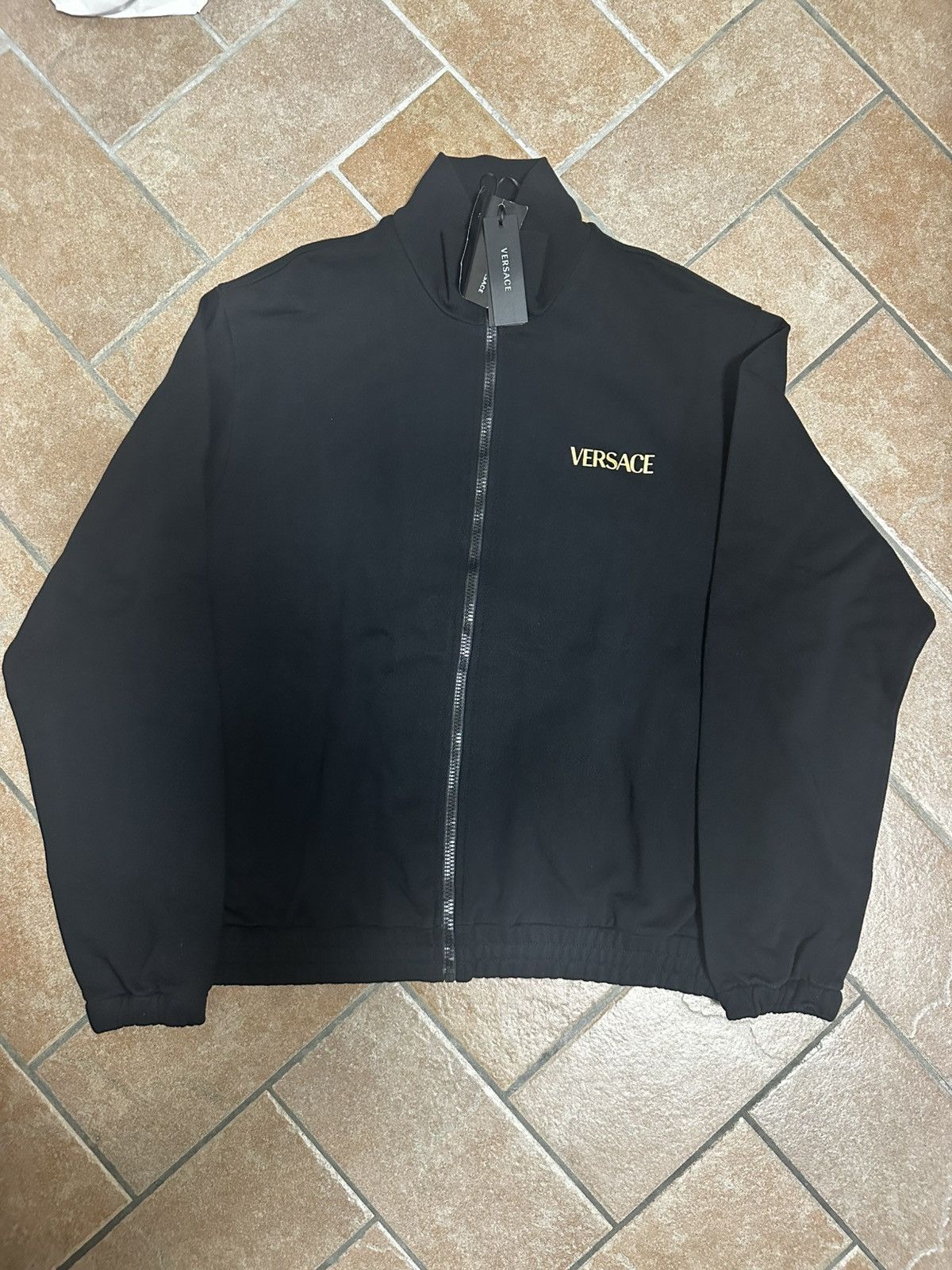 Versace Black Zip Sweatshirt