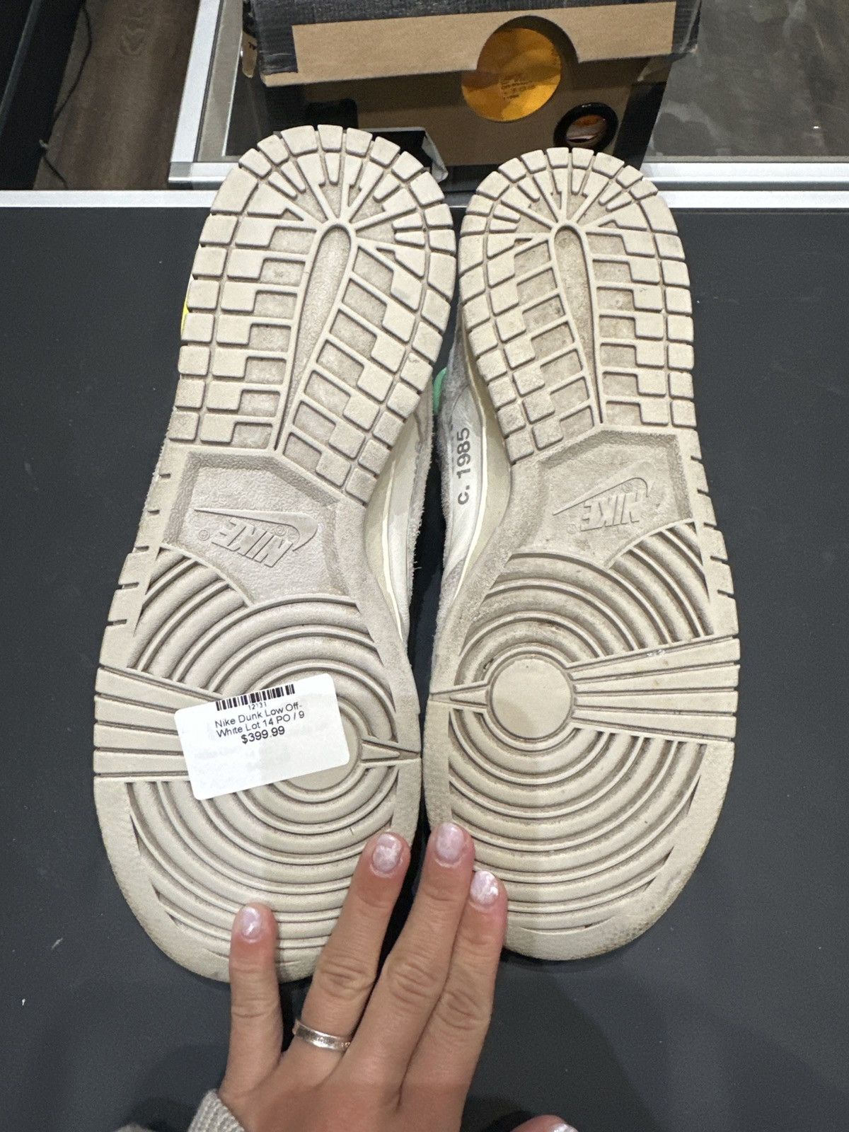 Nike × Off-White Nike Off-White Dunk Low Lot 14 Size US 9 / EU 42 - 6 Thumbnail