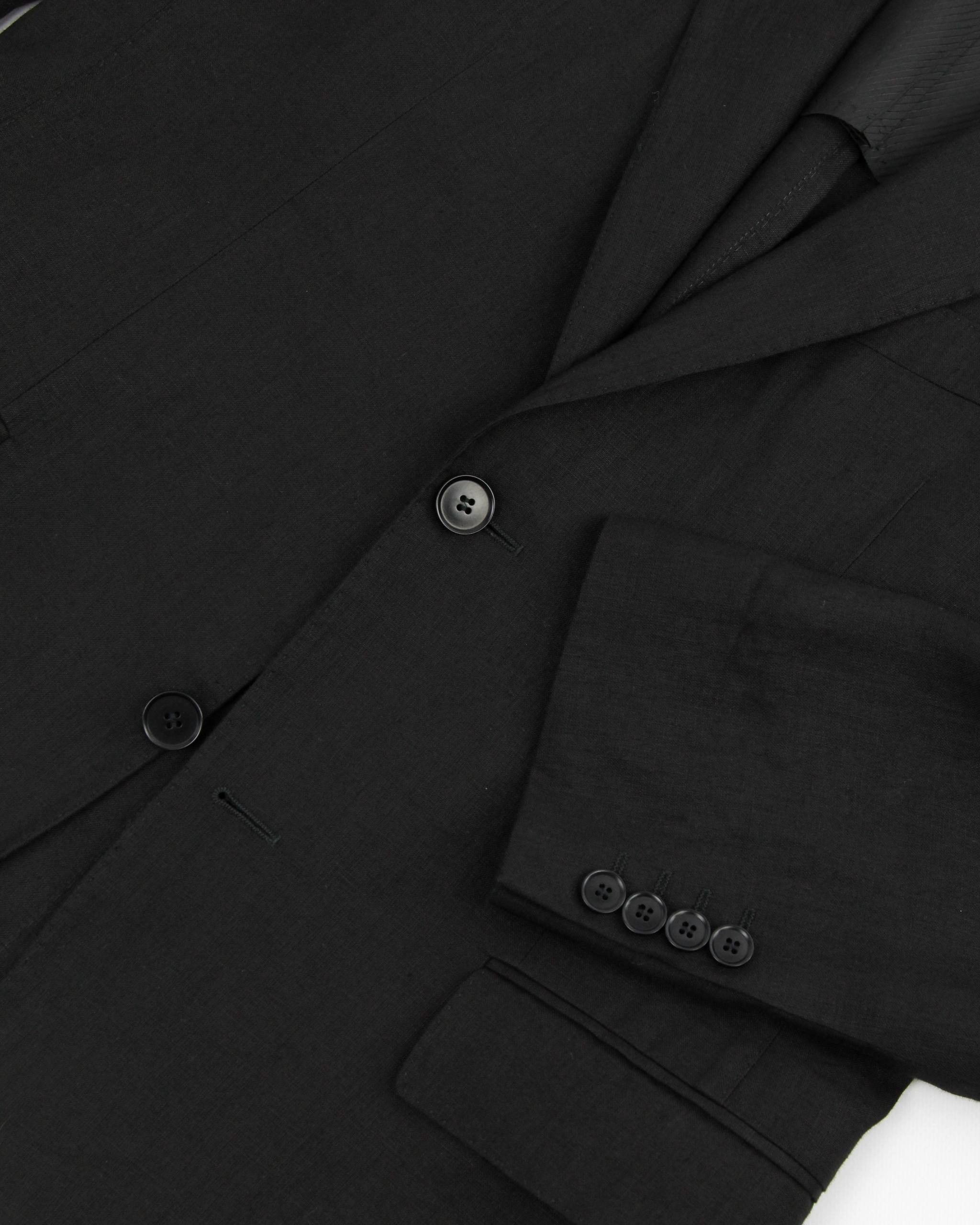 Hugo Boss HUGO BOSS Black linen jacket Size 46R - 8 Thumbnail