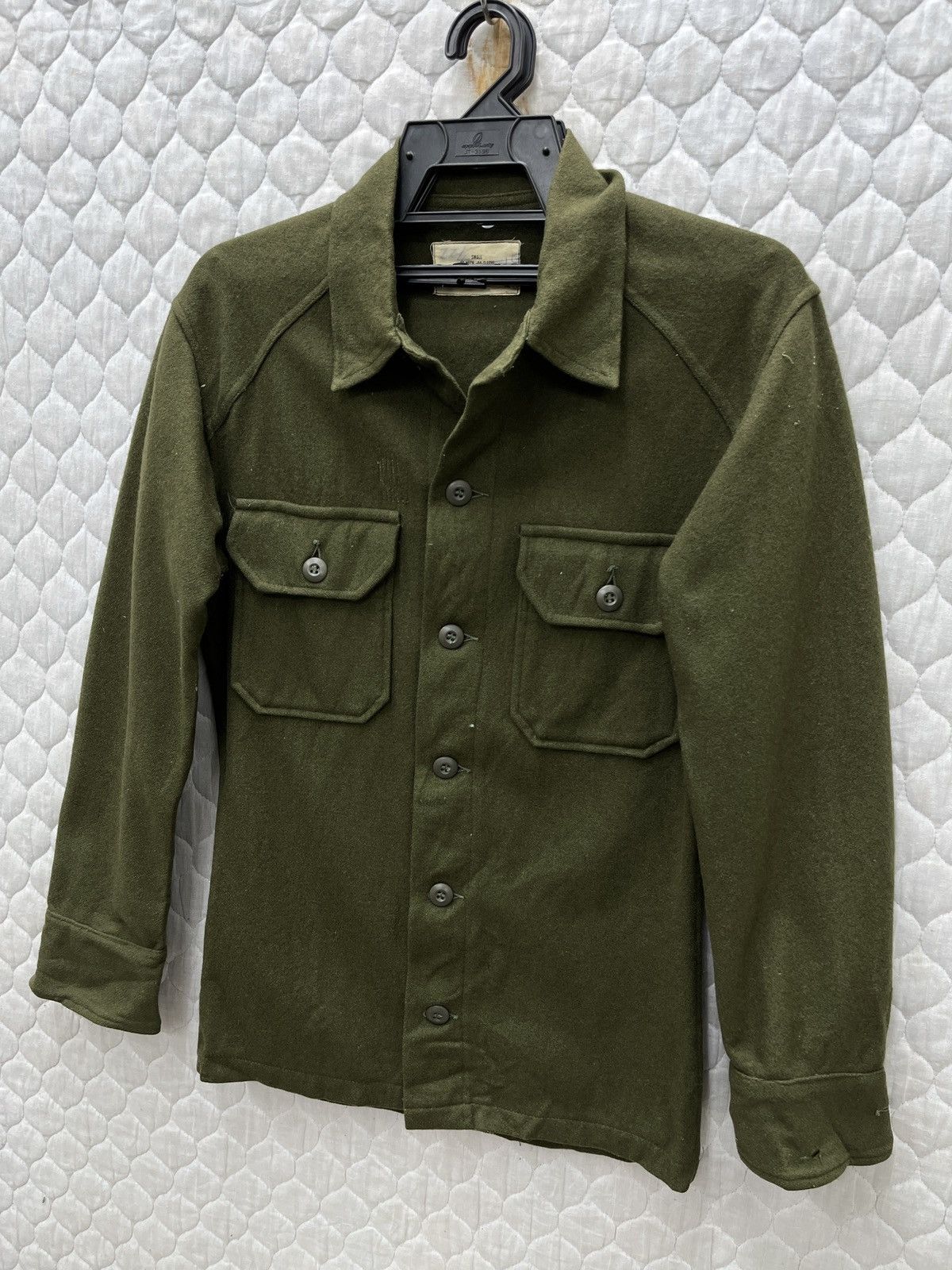 🔥🔥🔥STEALS VTG US ARMY SHIRTS MAN FIELD WOOL/NYLON