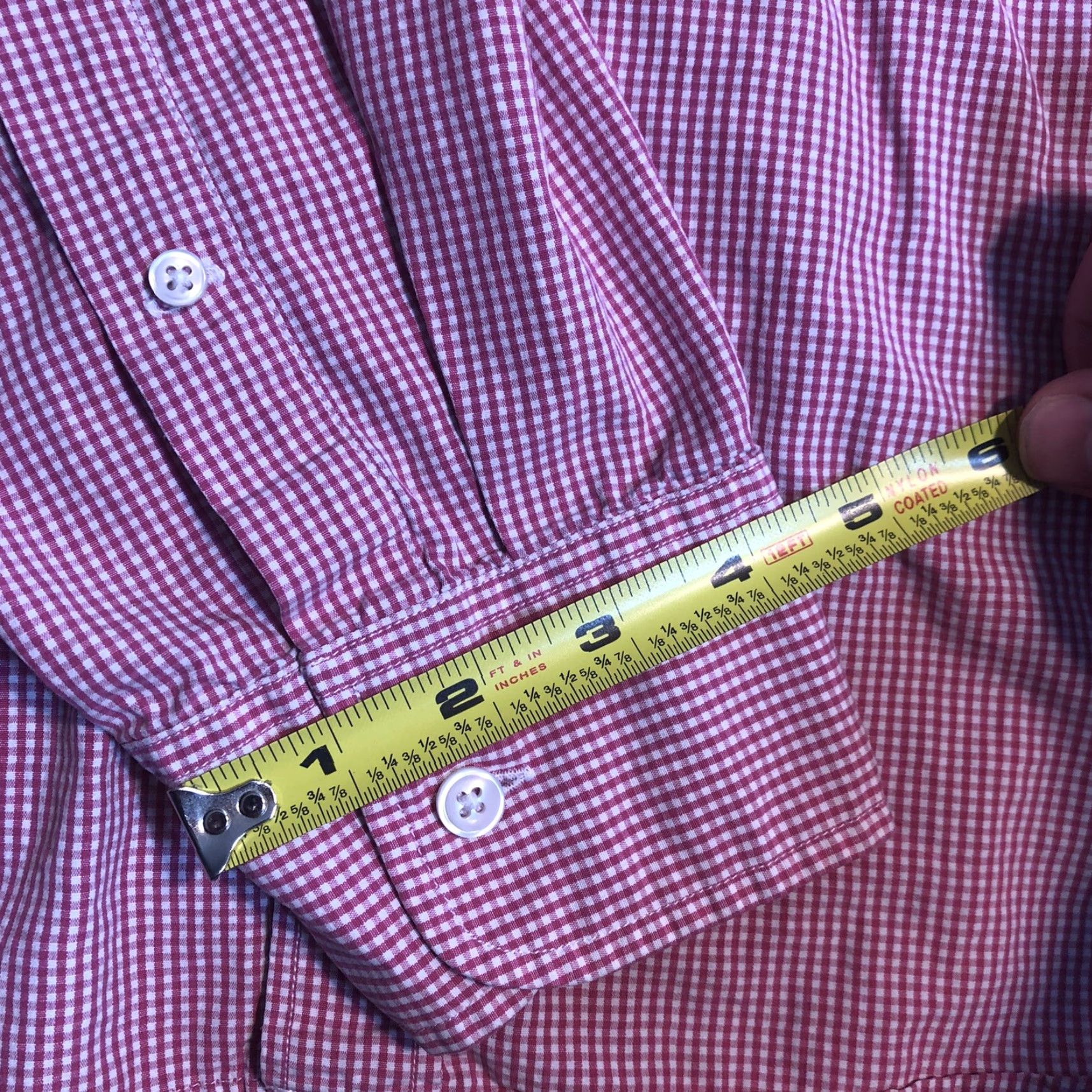 J.Crew J.CREW Shirt Men's Long Sleeve Button-Down Check Pattern Red & White Size XL Size US XL / EU 56 / 4 - 7 Thumbnail