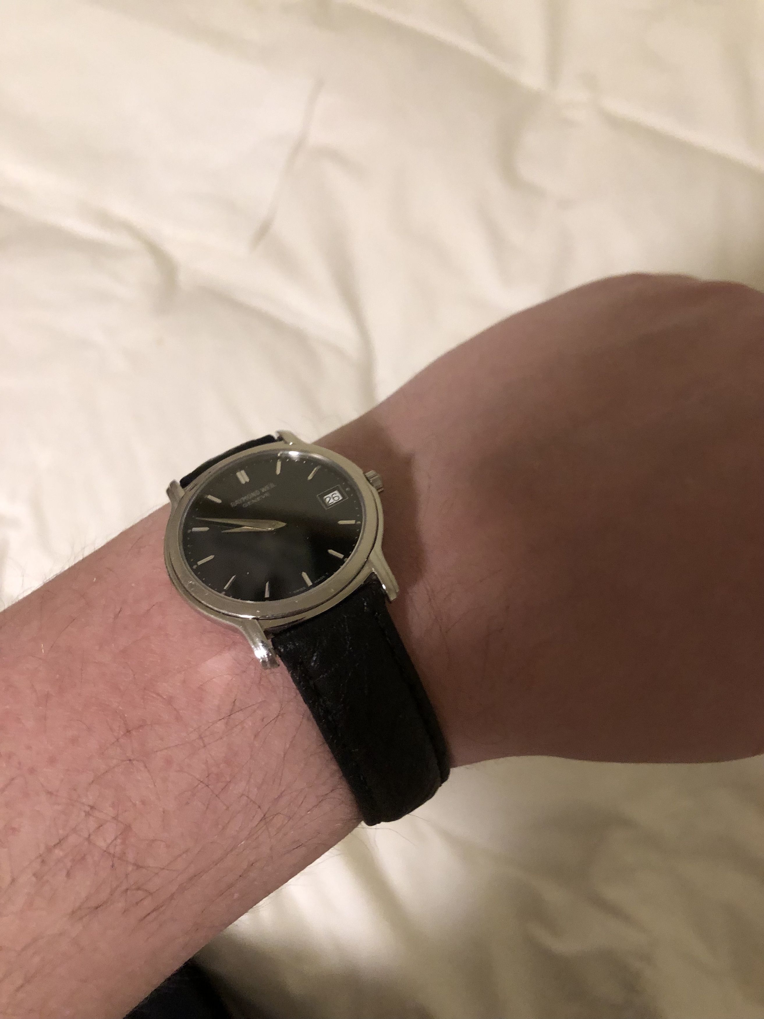 RAYMOND WEIL Raymond Weil 5569 Stainless Steel Leather Watch Size 34 - 10 Thumbnail