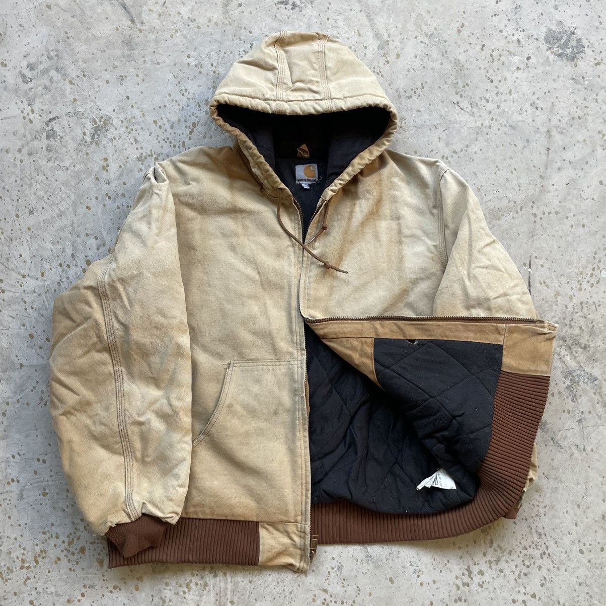 Carhartt × Vintage Vintage brown Carhartt active duck hooded jacket Size US XL / EU 56 / 4 - 3 Thumbnail