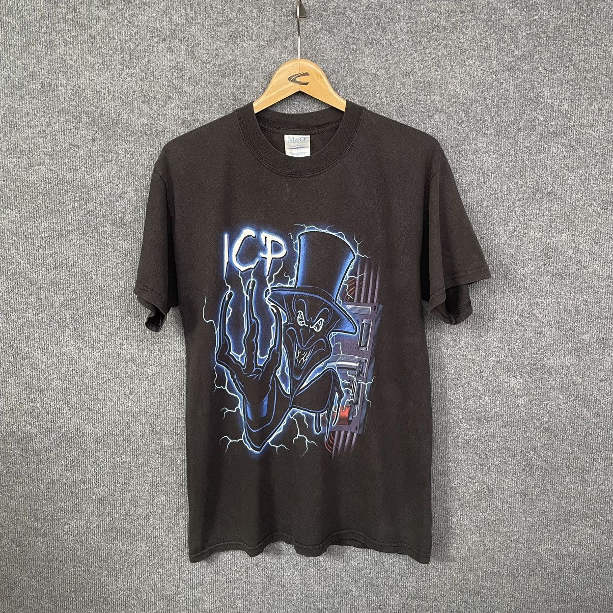 image of Band Tees x Rap Tees Vintage 2000S Insane Clown Posse Hip Hop Duo T Shirt in Black (Size Medium)