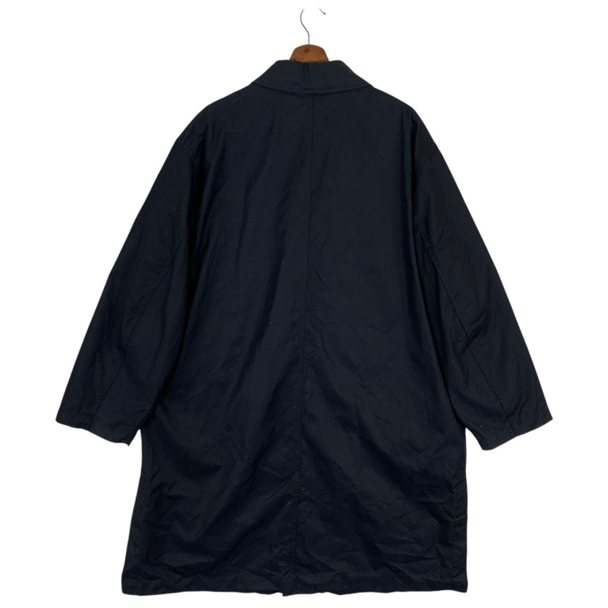 Lemaire × Uniqlo VINTAGE UNIQLO U BLACK OVERCOAT BUTTON JACKET Size US XL / EU 56 / 4 - 6 Thumbnail
