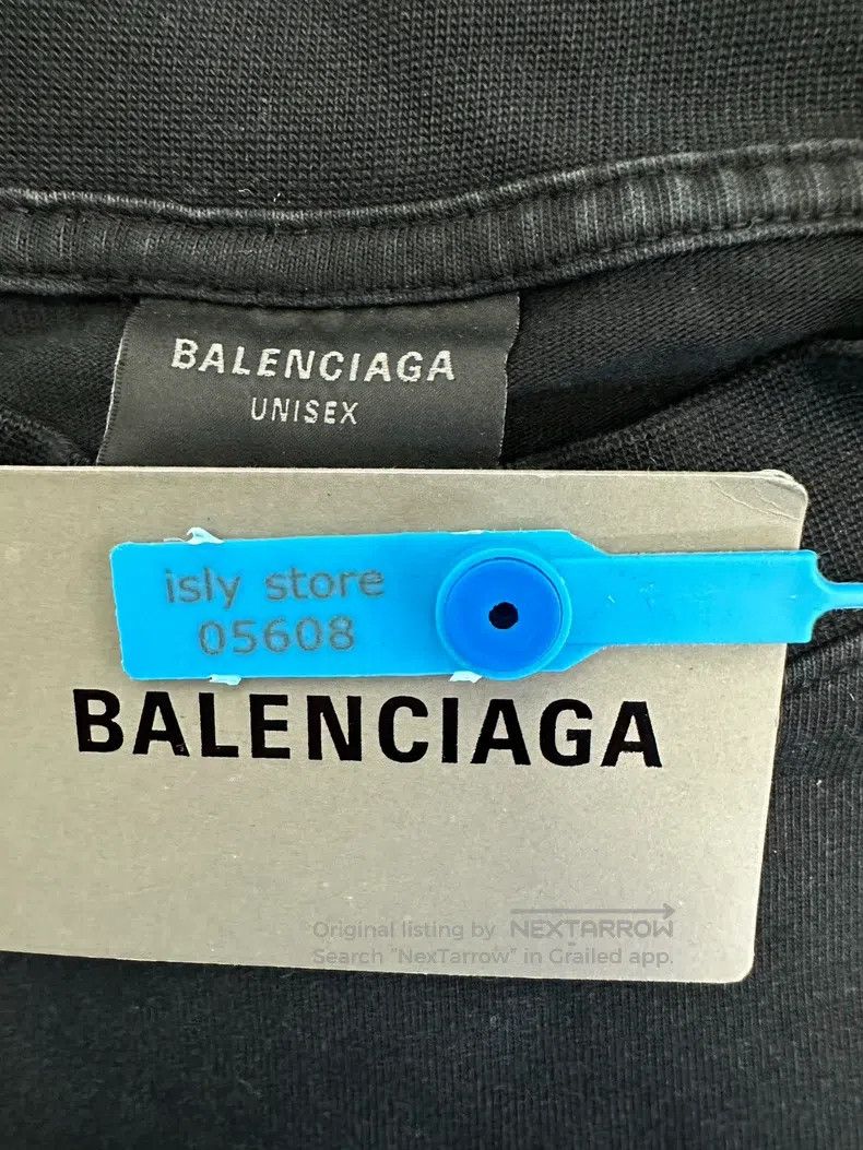 Balenciaga Balenciaga Apple Logo Printed Crew Neck Short Sleeve Size US M / EU 48-50 / 2 - 4 Thumbnail