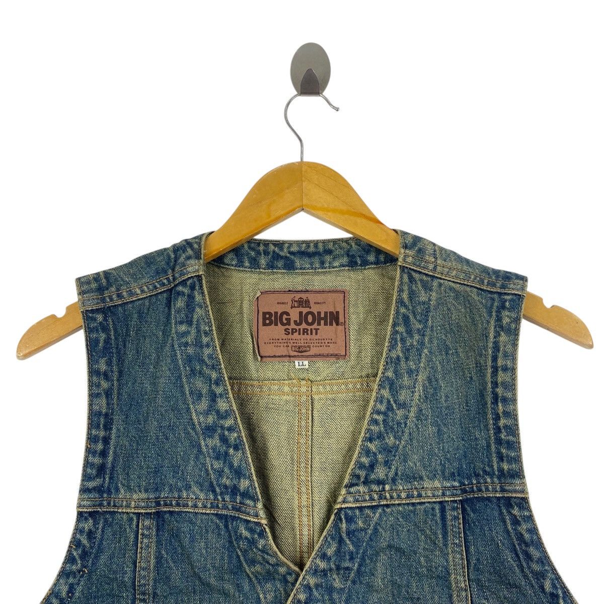 Big John Vintage BIG JOHN Spirit Vest Jeans Sleeveless Indigo Western Size US L / EU 52-54 / 3 - 2 Thumbnail