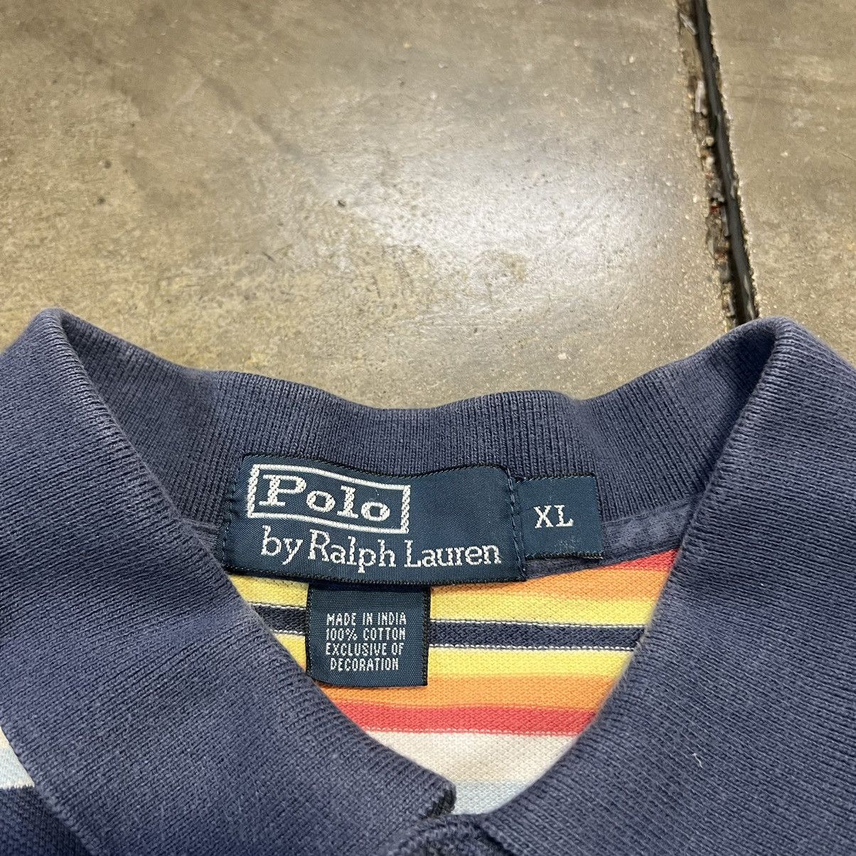 Polo Ralph Lauren × Vintage Vintage Y2K Polo Ralph Lauren Striped Polo Collared Shirt Size US XL / EU 56 / 4 - 6 Thumbnail