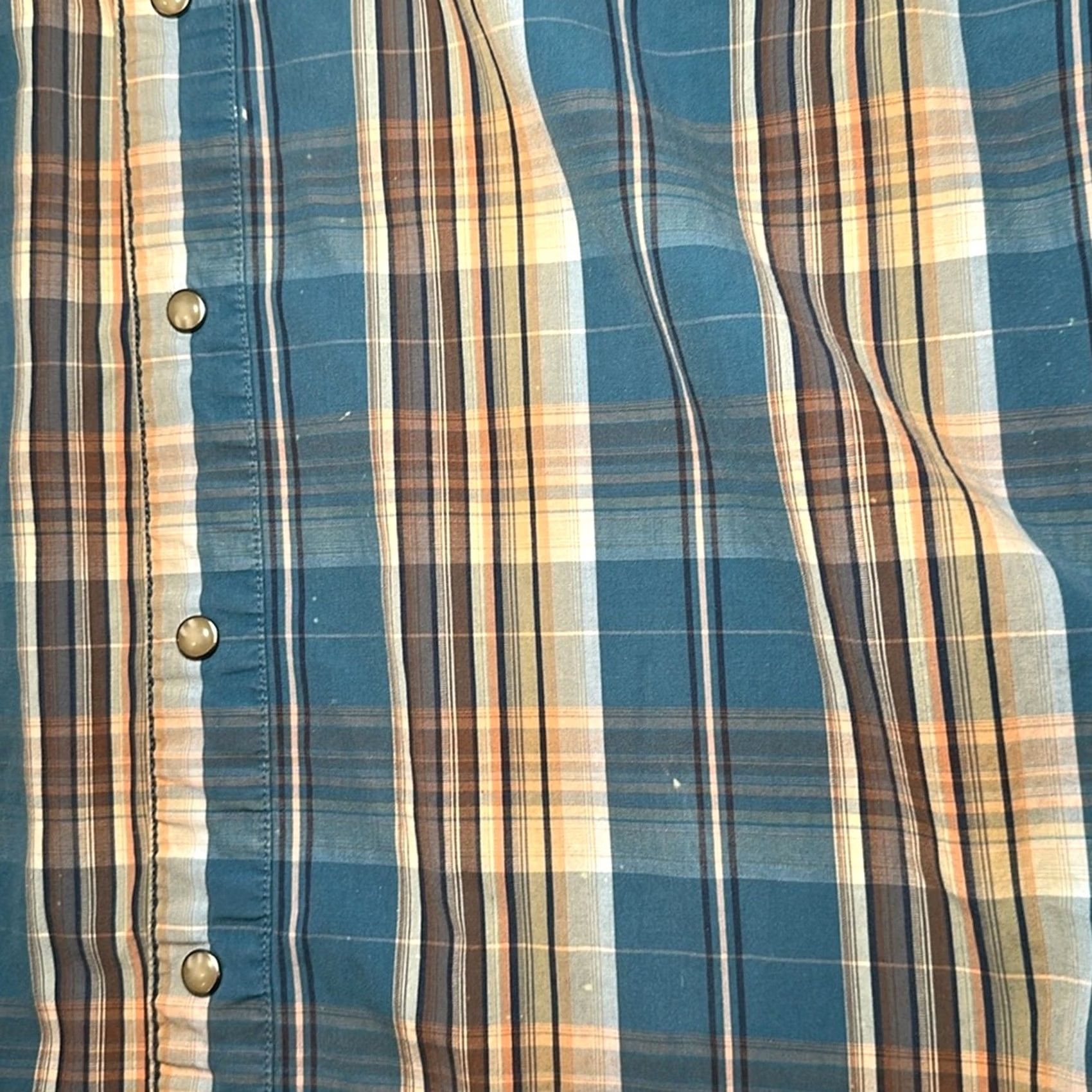 Vintage Jimmy’z Brand Australia Sunset Western Vintage Short Sleeve Pearl Snap XL Men Blue Cotton 100% Shirt Mens XL Pearl Snap Western Vintage Sunset 80s-90s Size US 36 / EU 52 - 7 Thumbnail