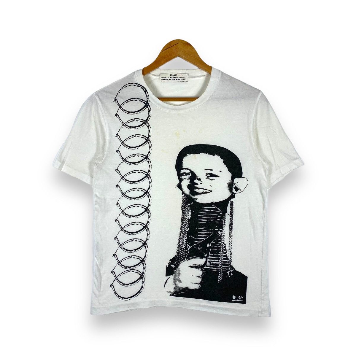 Japanese Brand × Vintage 1997 TOILET ACROBATIC ACTIVIST PRODUCED BY PIED PIPER TEE Size US S / EU 44-46 / 1 - 1 Thumbnail