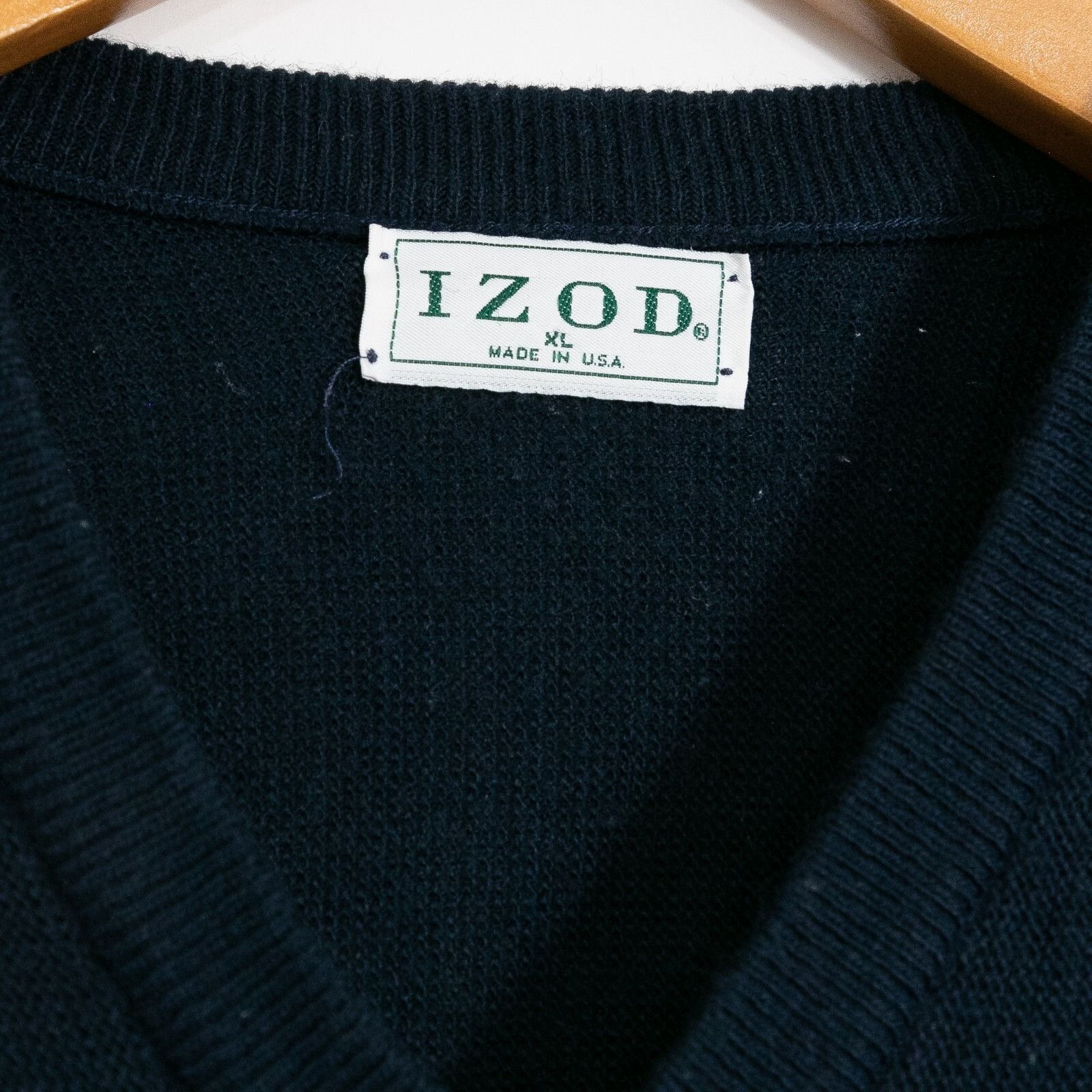 Izod × Vintage Vintage Izod Acrylic V-Neck Sweater Mens XL - Preppy Retro Size US XL / EU 56 / 4 - 4 Thumbnail