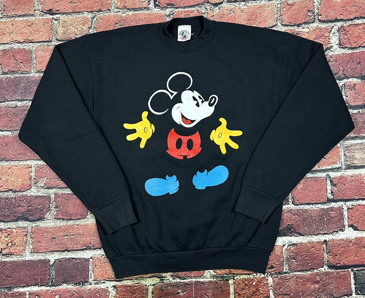 Mickey & Co. Vintage Disney Mickey Mouse Sweatshirt 80s 90s Big Graphic Size US XL / EU 56 / 4 - 1 Thumbnail