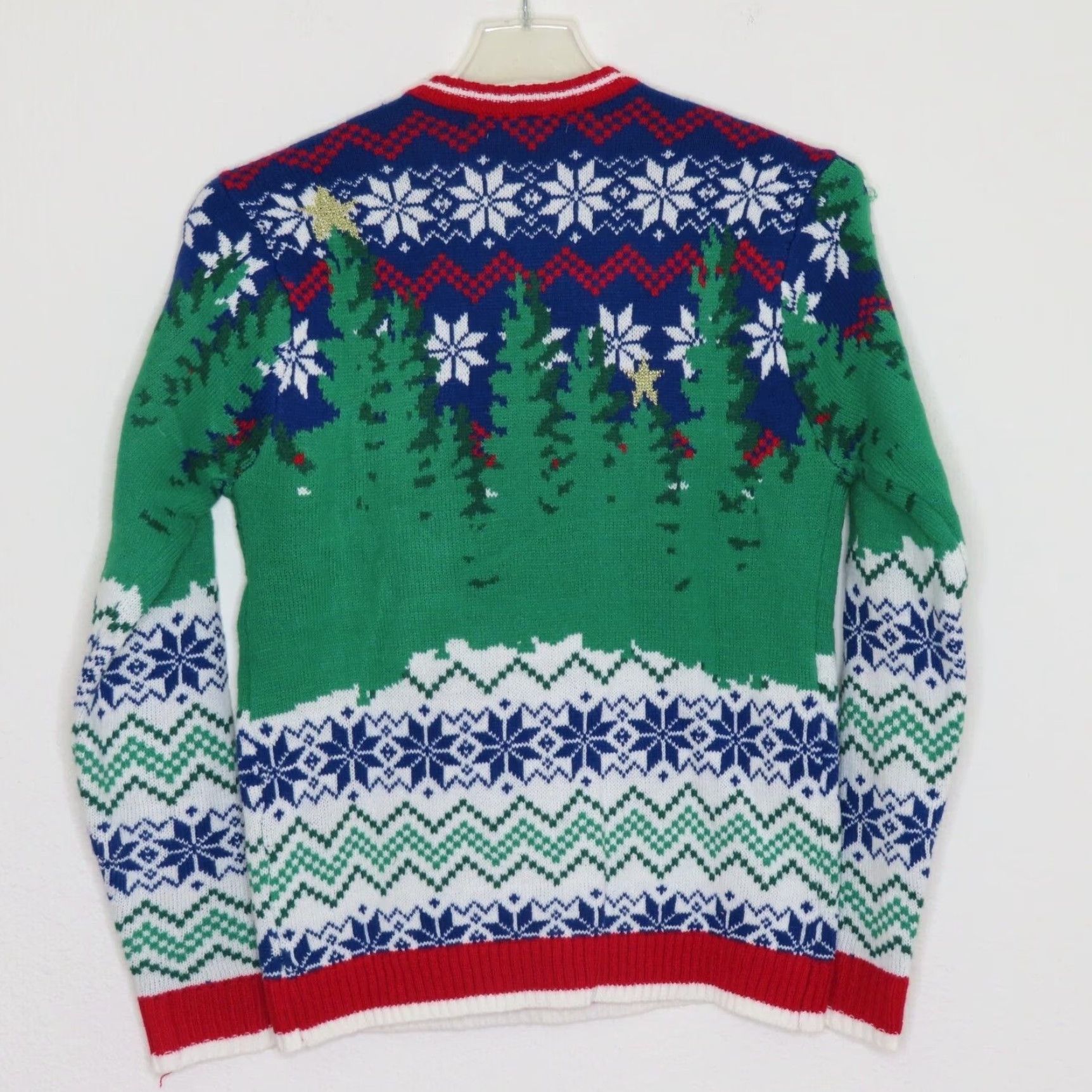 Vintage Mens Small Santa Claus Reindeer Christmas Knit Sweater Pullover Ugly Game Day Gift Boys Womens? Size US S / EU 44-46 / 1 - 4 Thumbnail