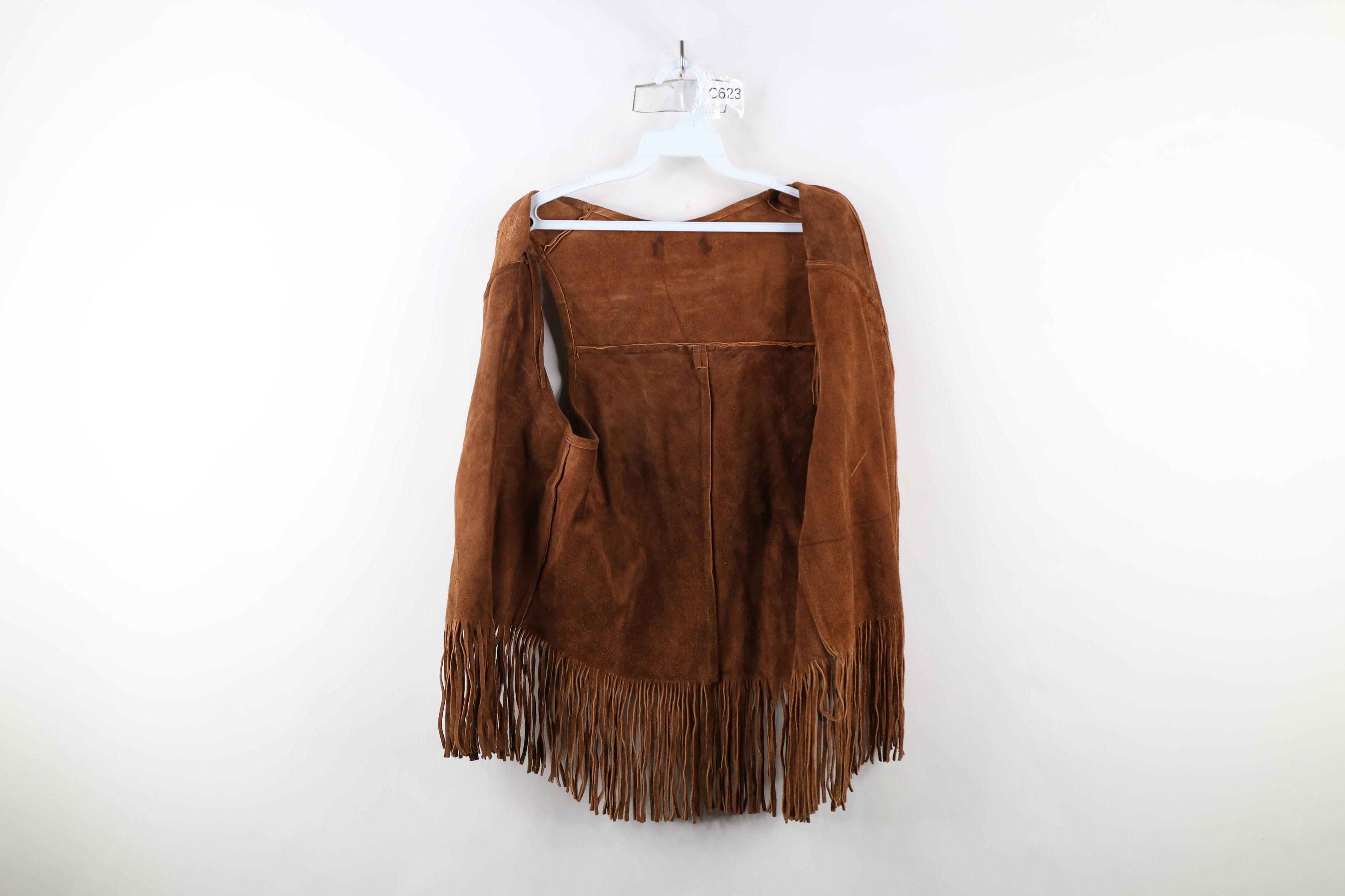 Vintage Vintage 60s 70s Streetwear Leather Western Open Vest USA Size US M / EU 48-50 / 2 - 7 Thumbnail