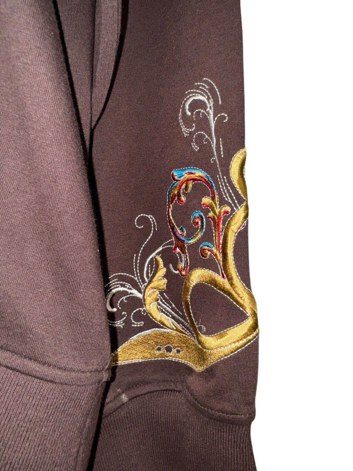 Designer Vintage Artful Dodger Y2K Brown Zip Up Hoodie 4XL Size US 44 / EU 60 - 5 Thumbnail