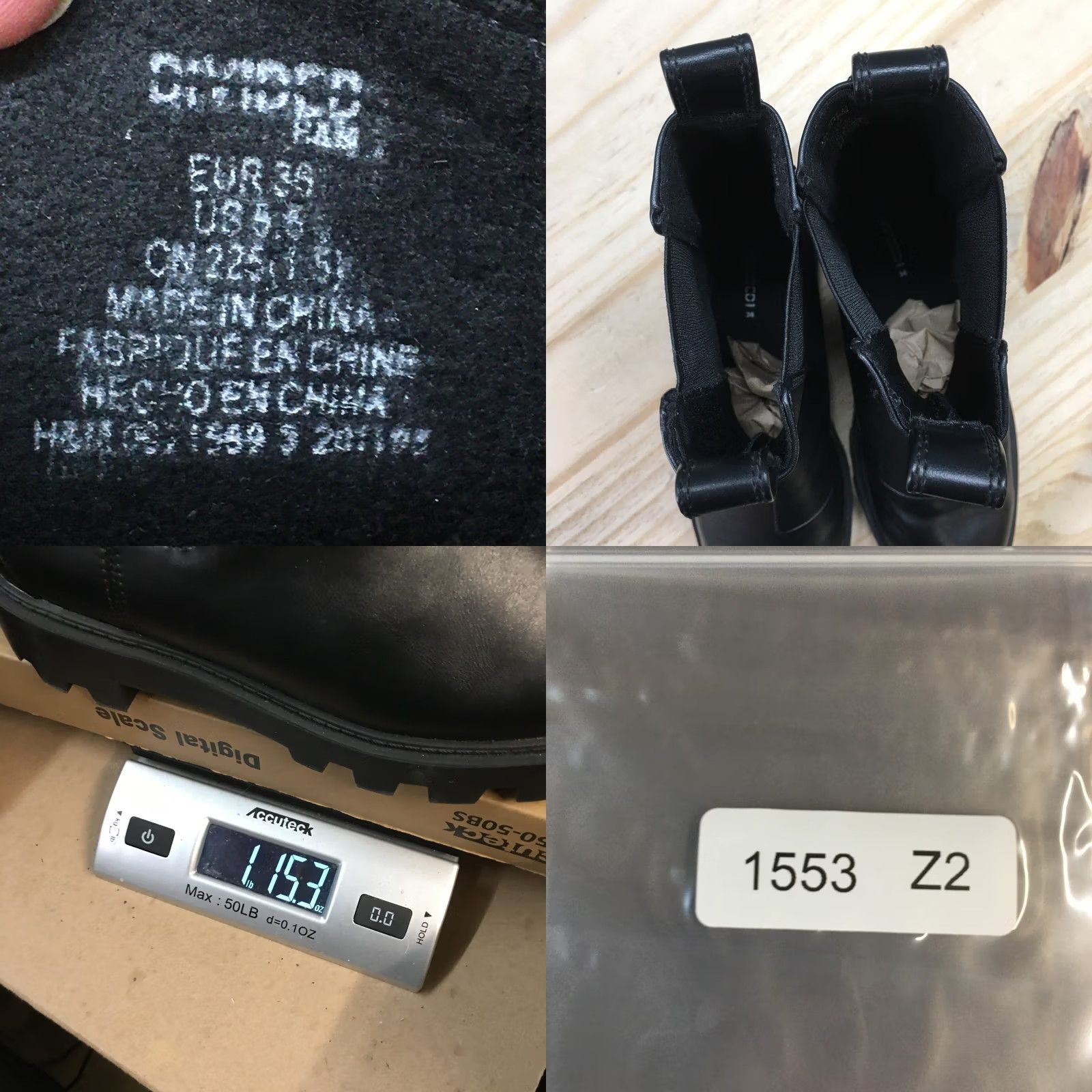 H&M H & M Womens Chelsea Ankle Booties Black Pull On Comfort Chunk Heels 36 Size US 6 / IT 36 - 9 Thumbnail