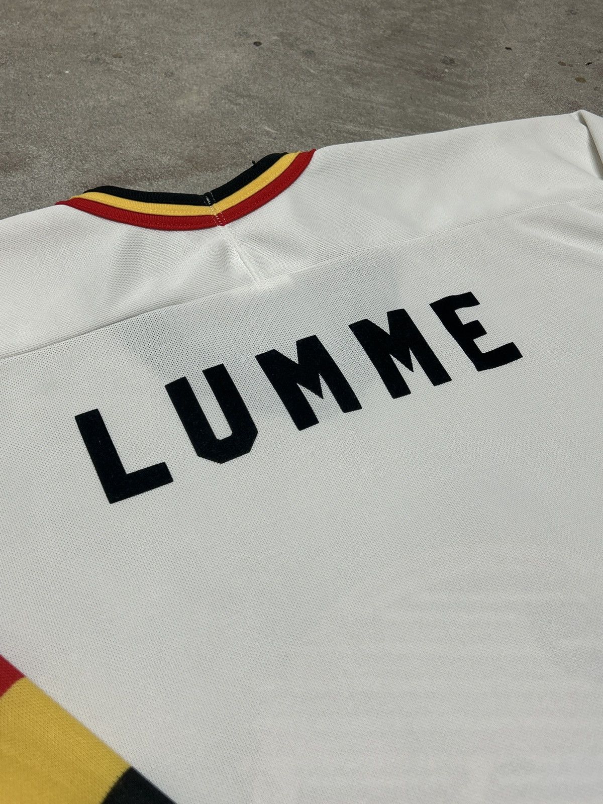 NHL Vintage 90s Vancouver Canucks Flying Skate Lumme Jersey Size US L / EU 52-54 / 3 - 5 Thumbnail