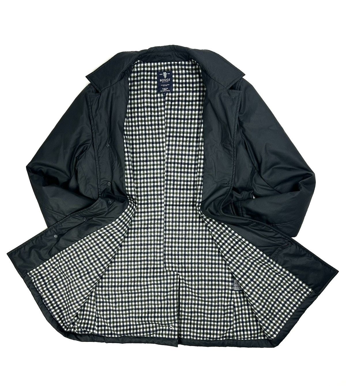 Boggi Vintage Boggi Milano Heavy Coat Wool Blend Black Men’s L Size US L / EU 52-54 / 3 - 2 Thumbnail