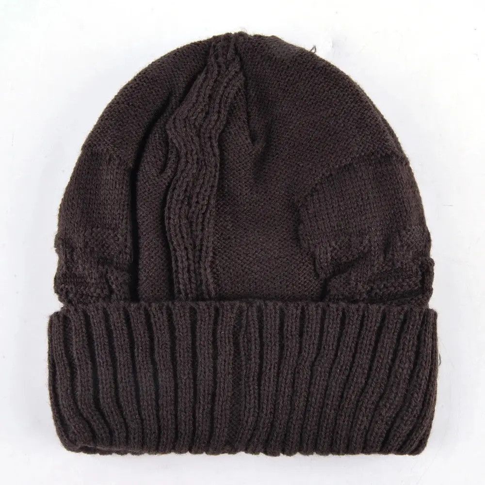 Japanese Brand Brown Color Knitted Skull Bennie Hat Size ONE SIZE - 2 Thumbnail