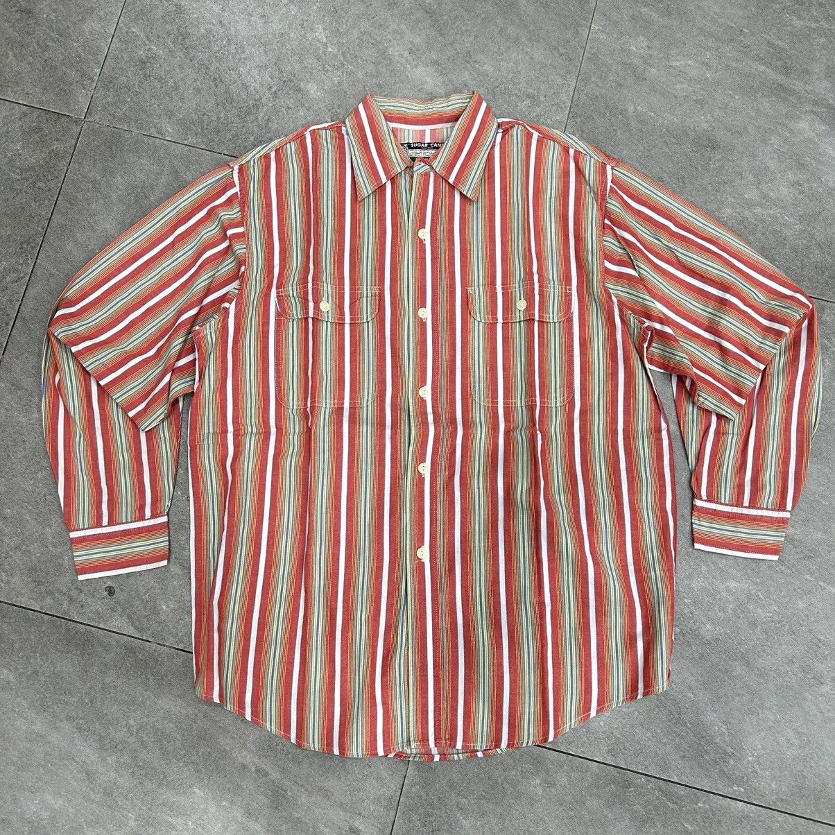 Sugar Cane Vintage 90s Sugar Cane Shirt Button Up Flanel Long Slevee Size US XL / EU 56 / 4 - 1 Thumbnail